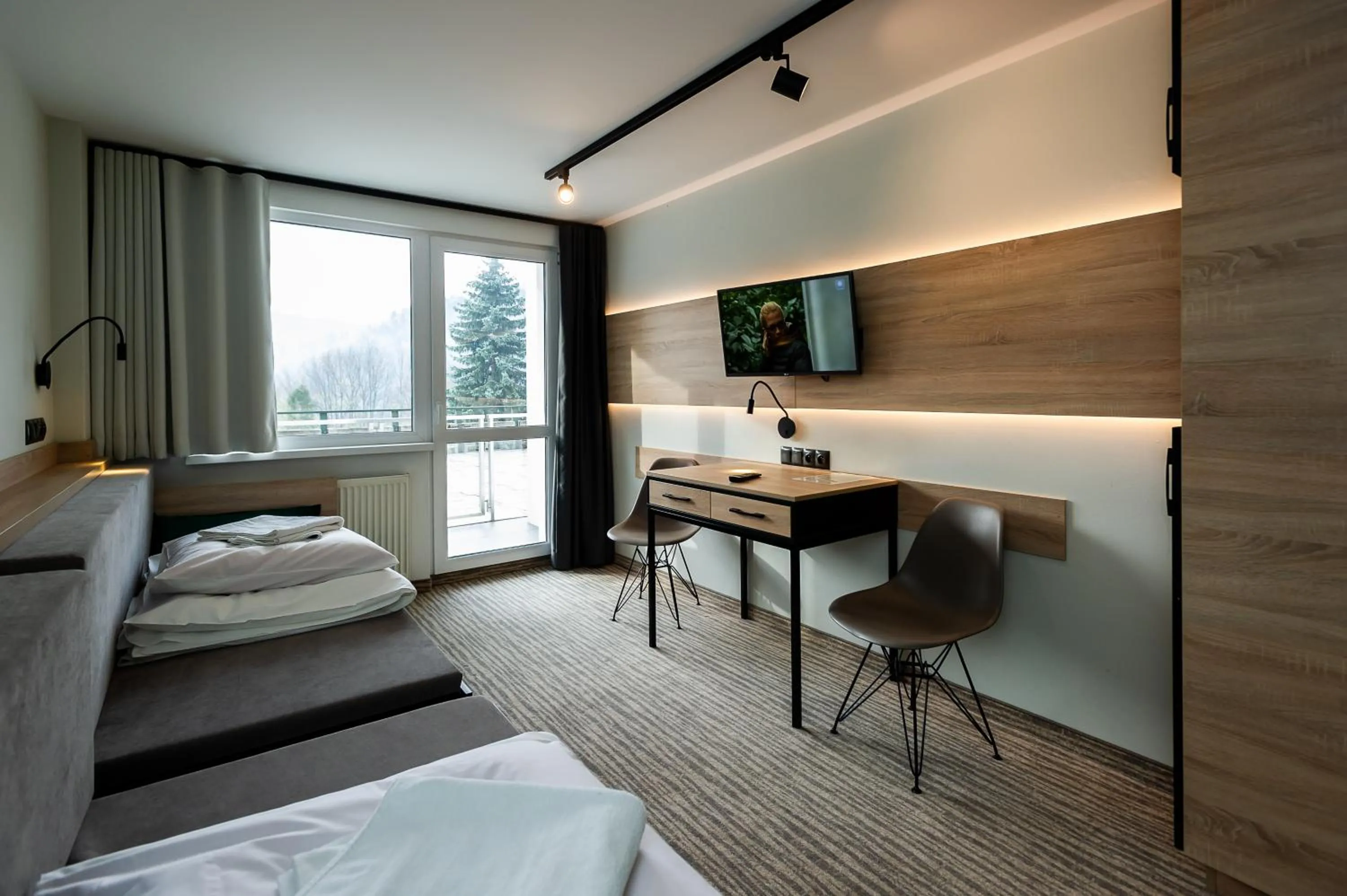 Bed in Hotel Halo Szczyrk