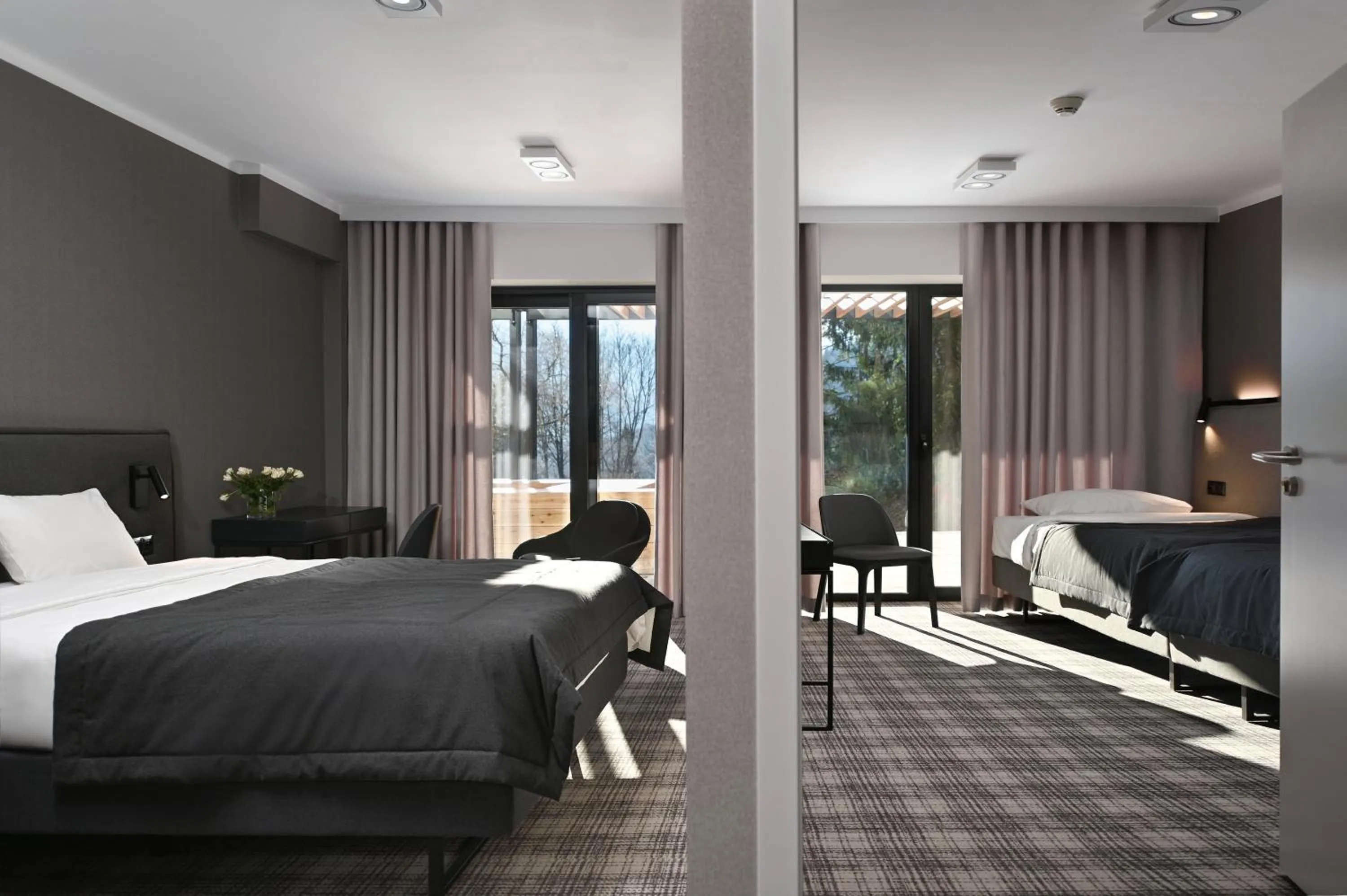 Bed in Hotel Halo Szczyrk