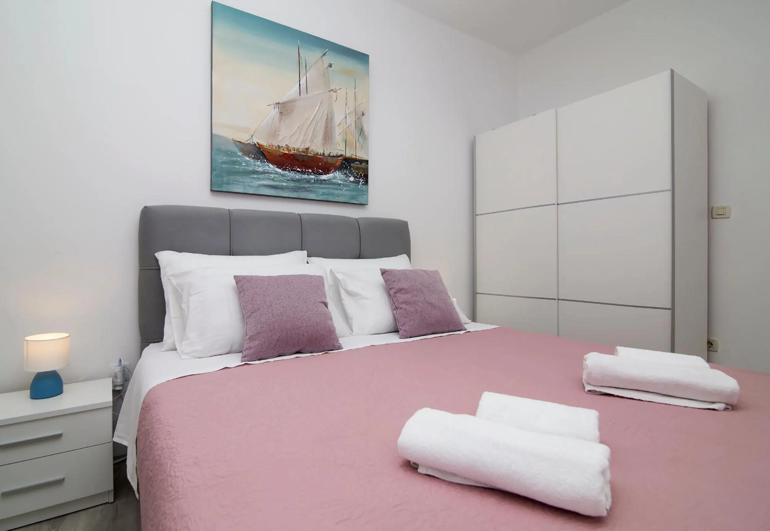 Bed in Apartments Isabora