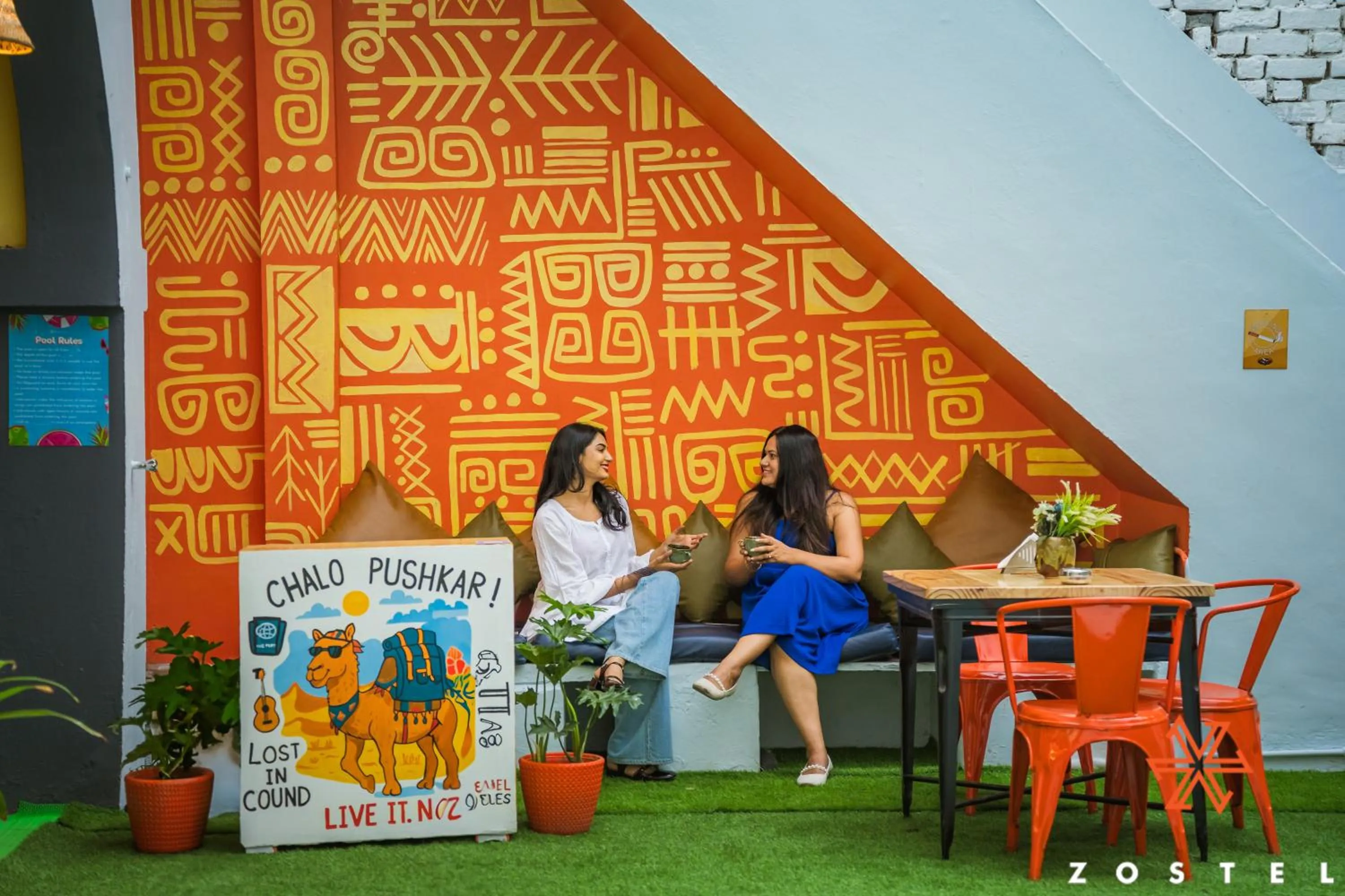 Restaurant/places to eat in Zostel Pushkar