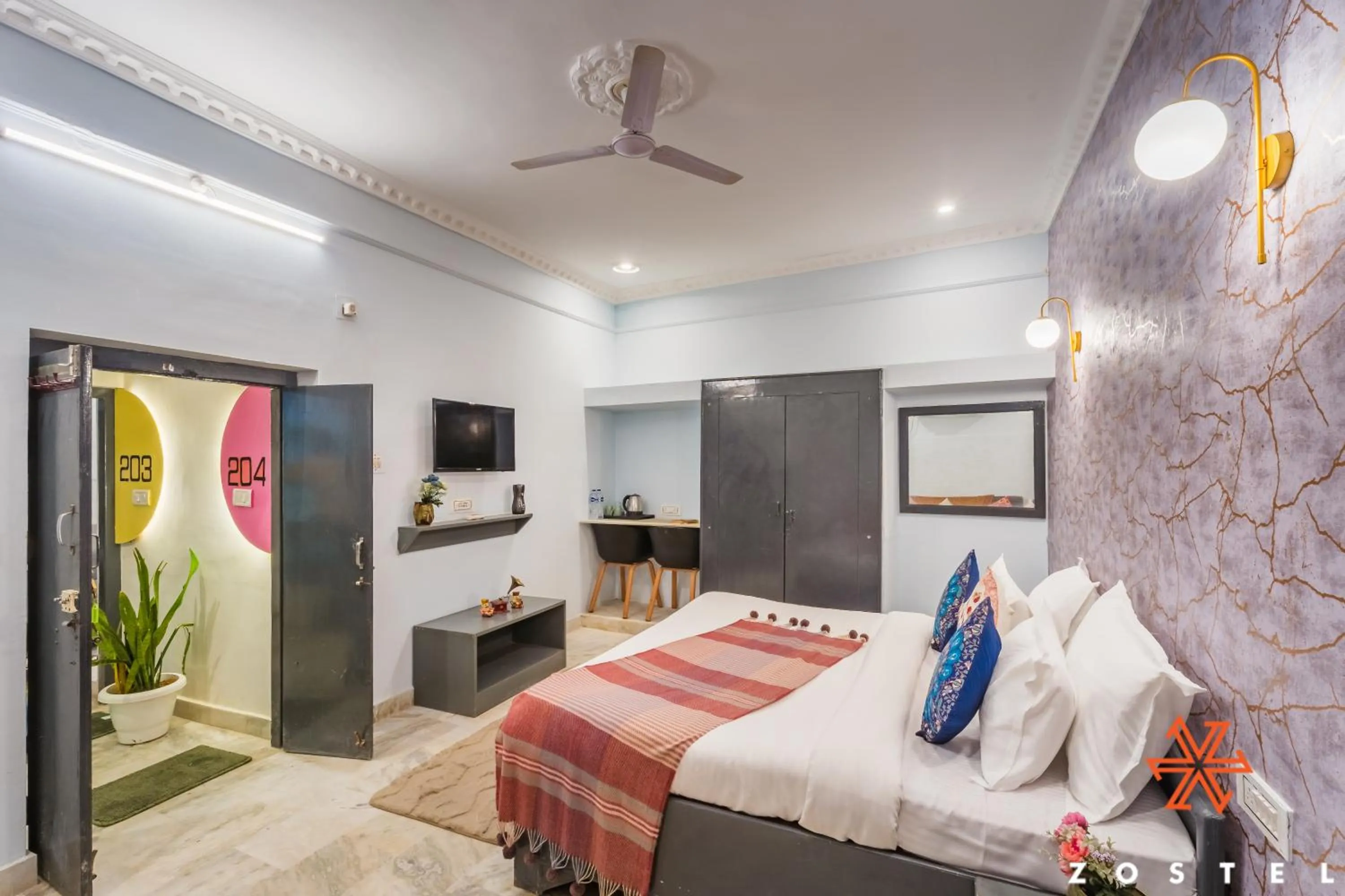 Photo of the whole room, Bed in Zostel Pushkar