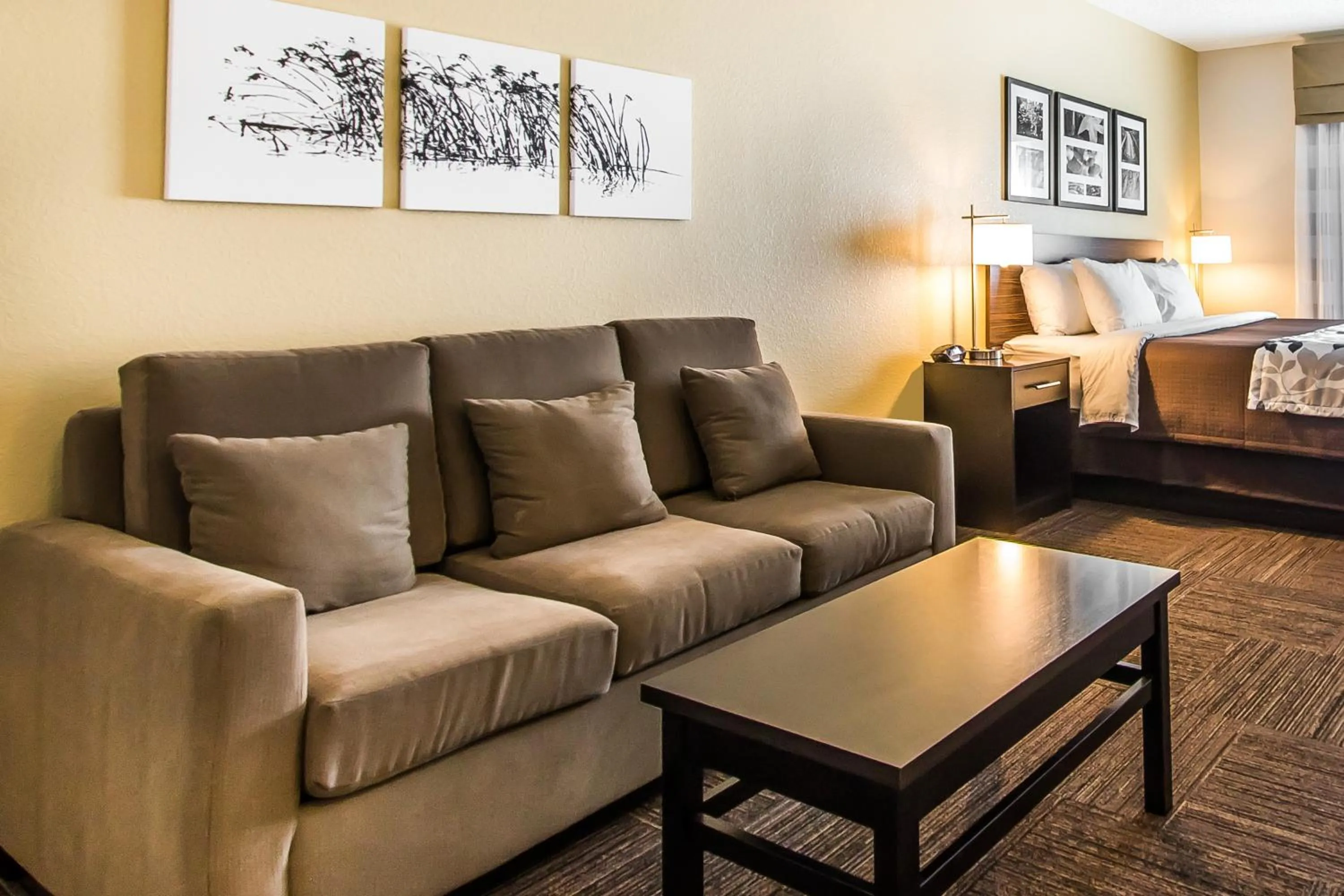 Seating area, Bed in Wingate by Wyndham Jonesboro Hodge