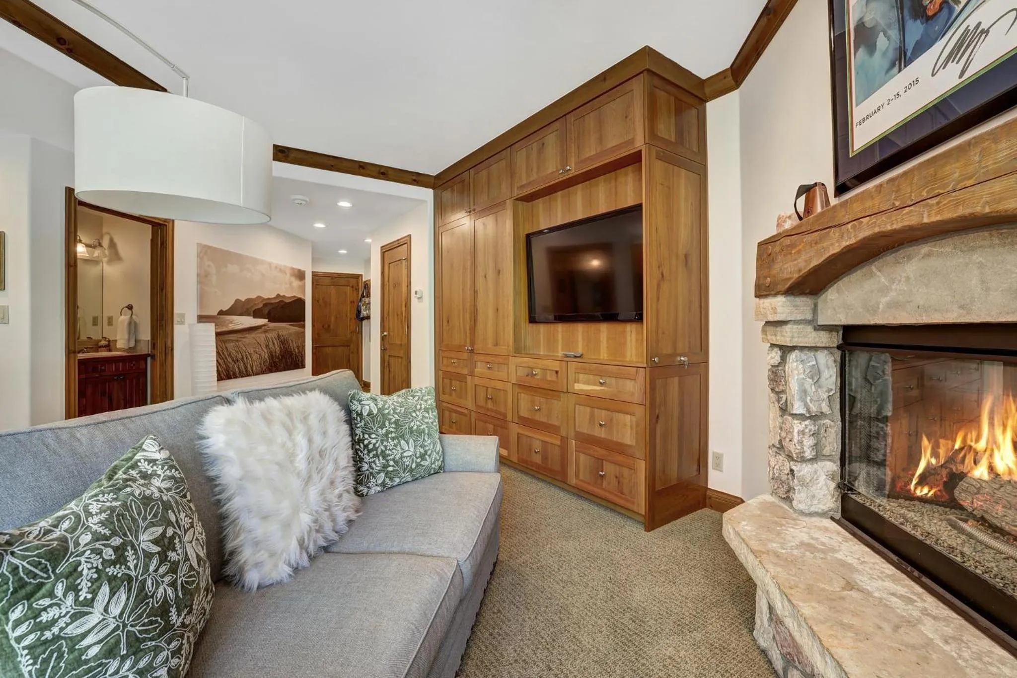 Living room in Elkhorn Lodge, A Vail Resorts Property