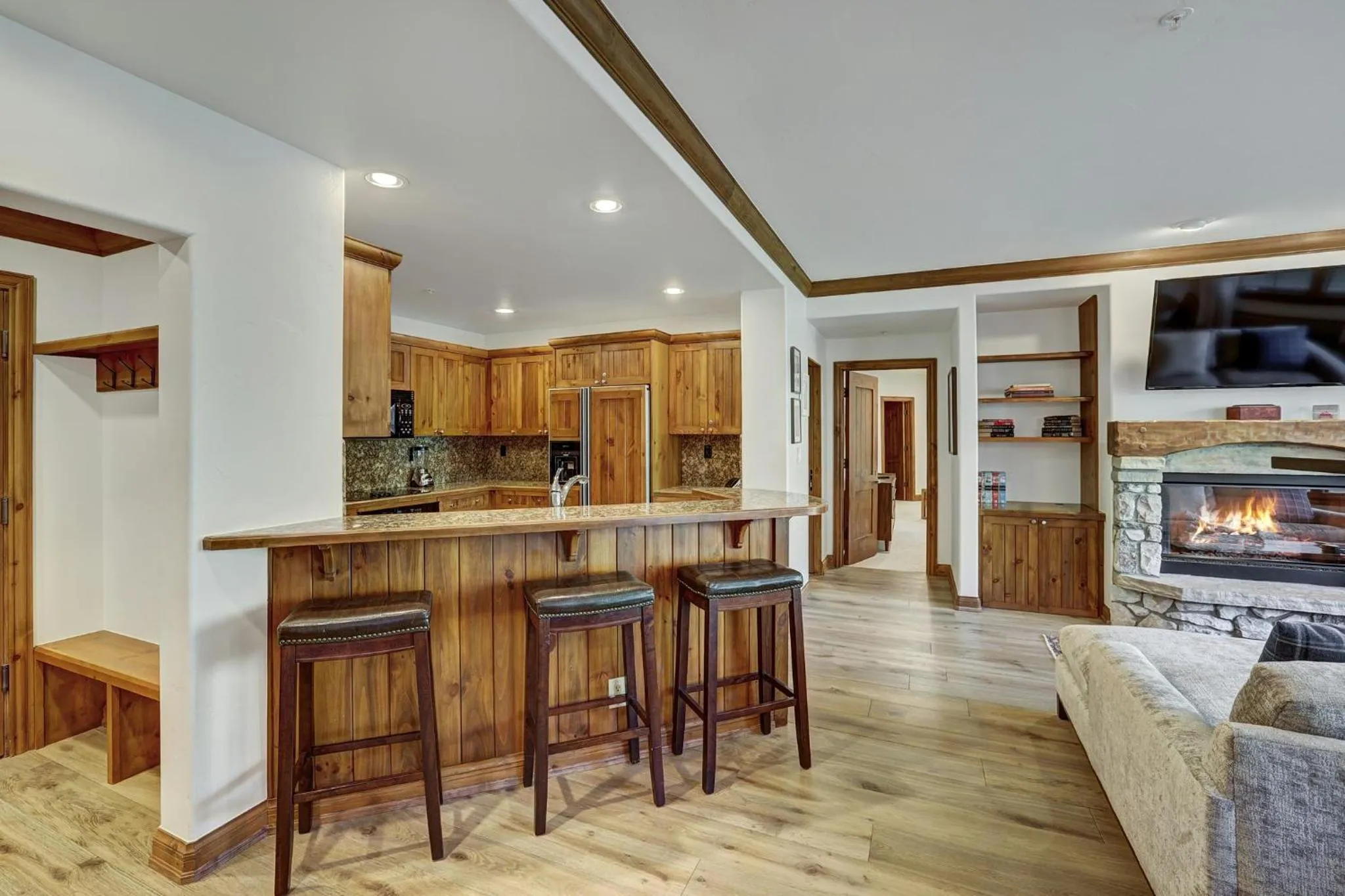 Communal kitchen in Elkhorn Lodge, A Vail Resorts Property