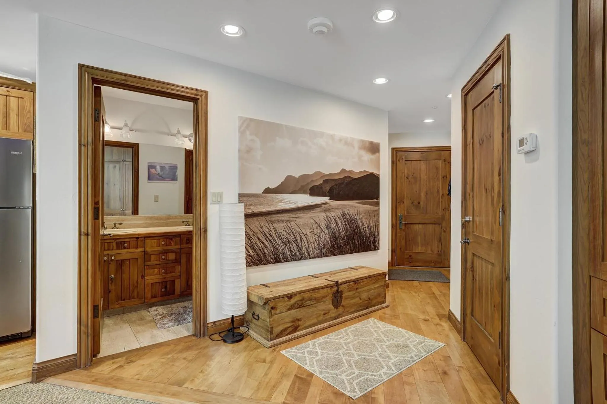 Decorative detail, Bed in Elkhorn Lodge