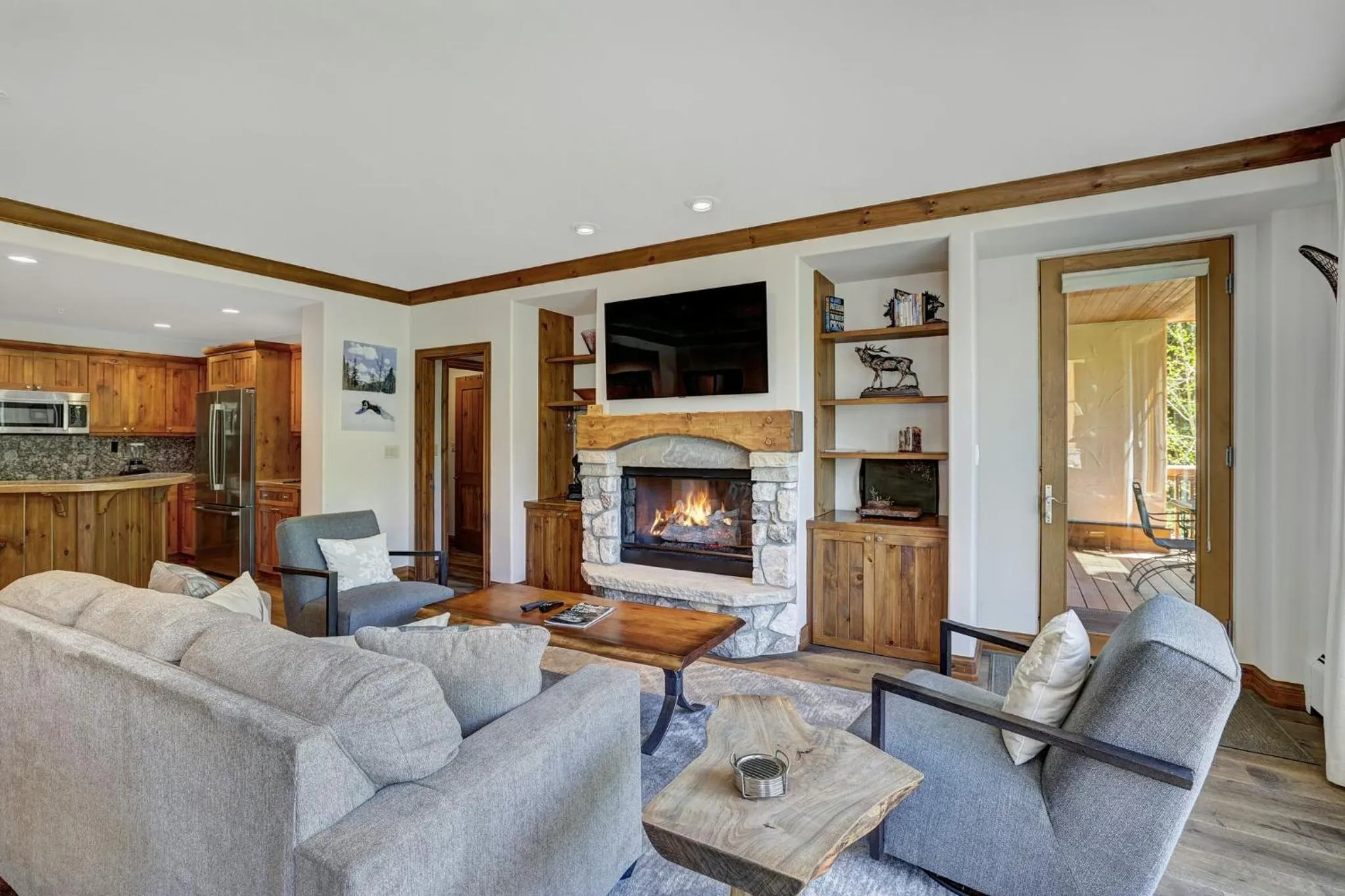 Living room in Elkhorn Lodge, A Vail Resorts Property