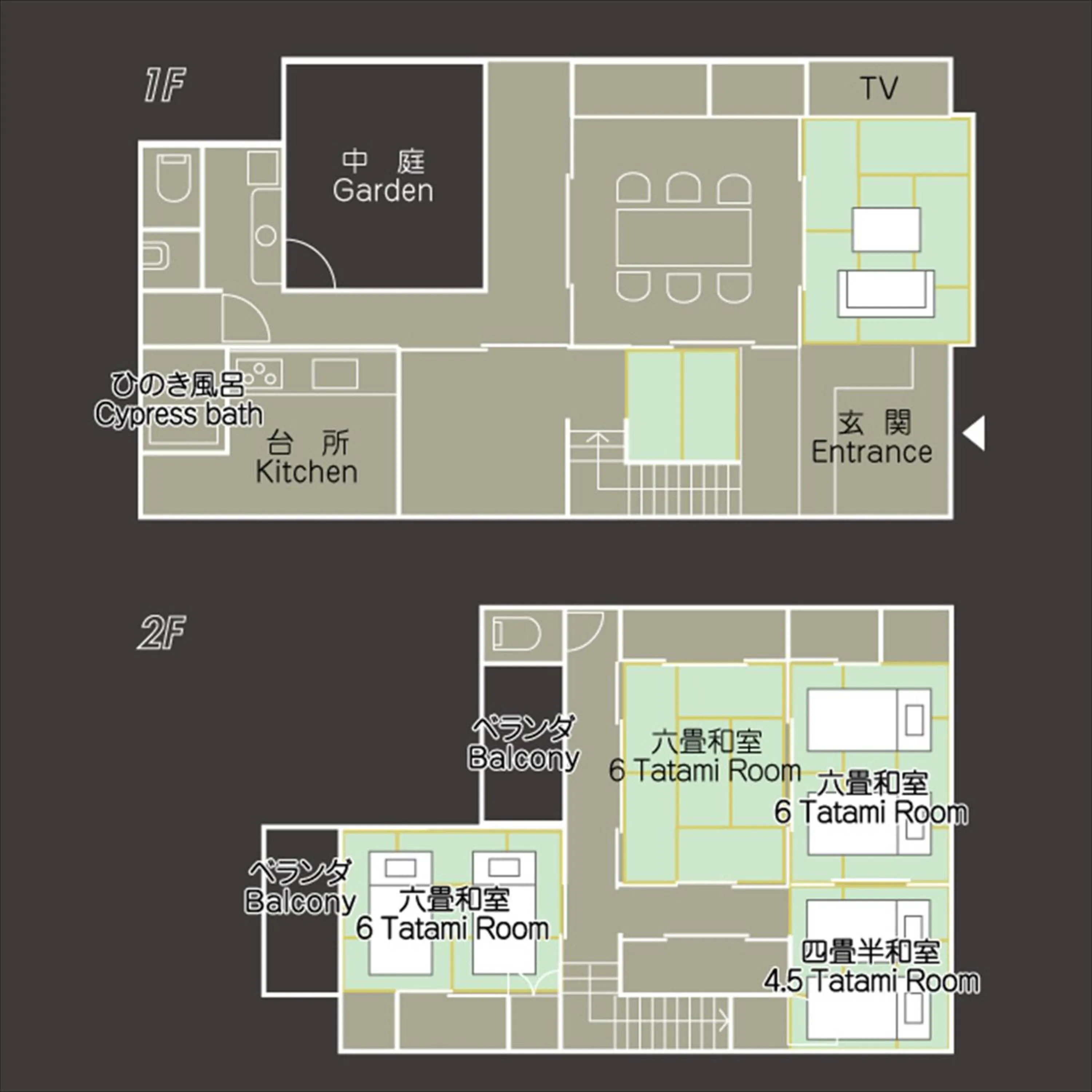 Photo of the whole room in K's Villa Hida-an