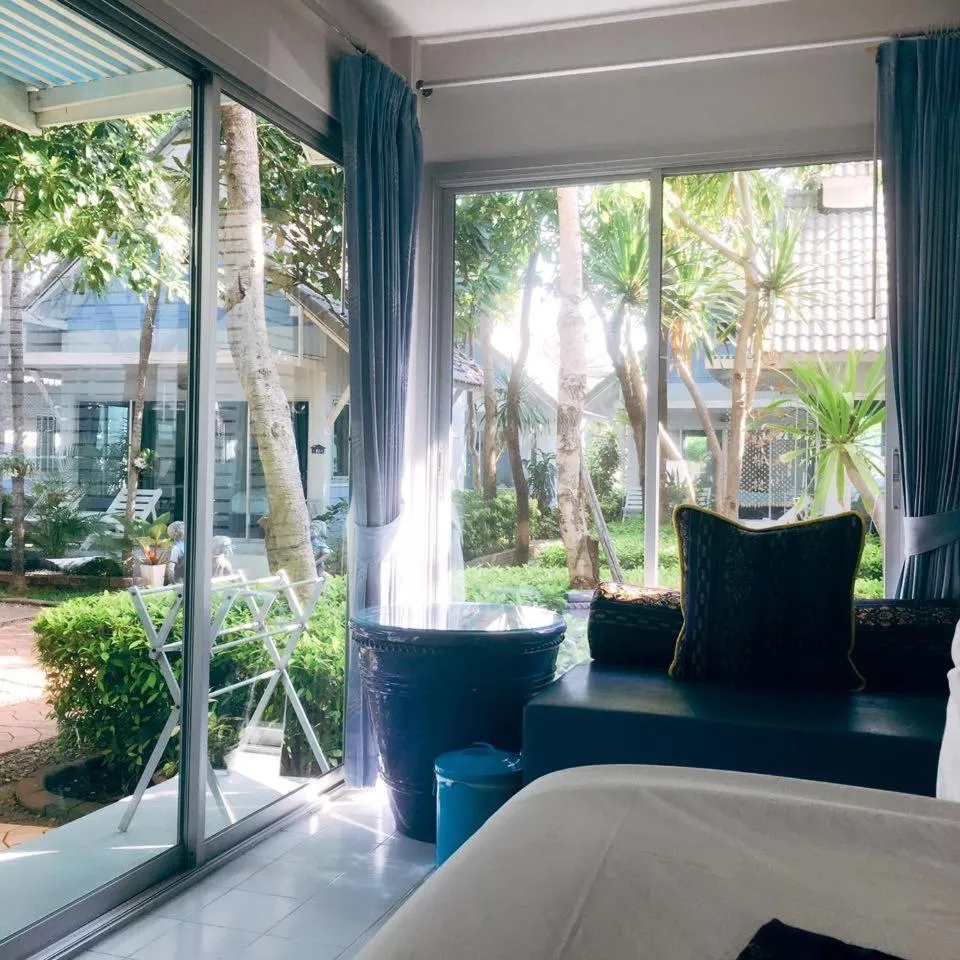 Bed in Blue Sky Resort