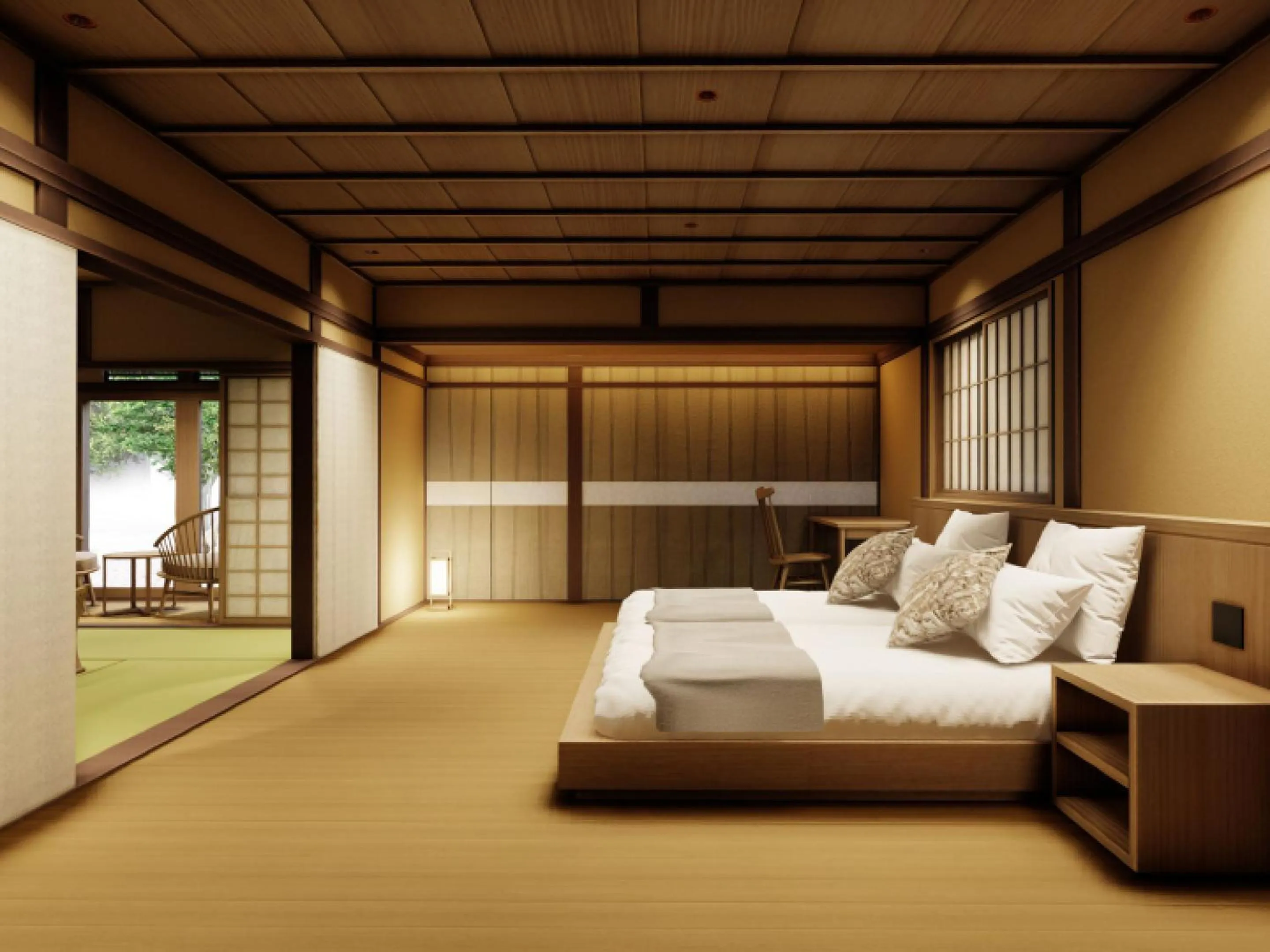 Photo of the whole room, Bed in Ryokan Kigusuriya