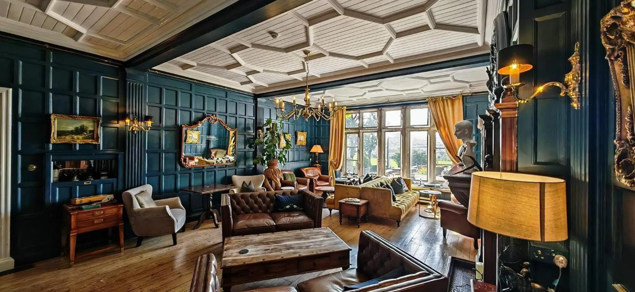 Living room in Simonstone Hall Hotel