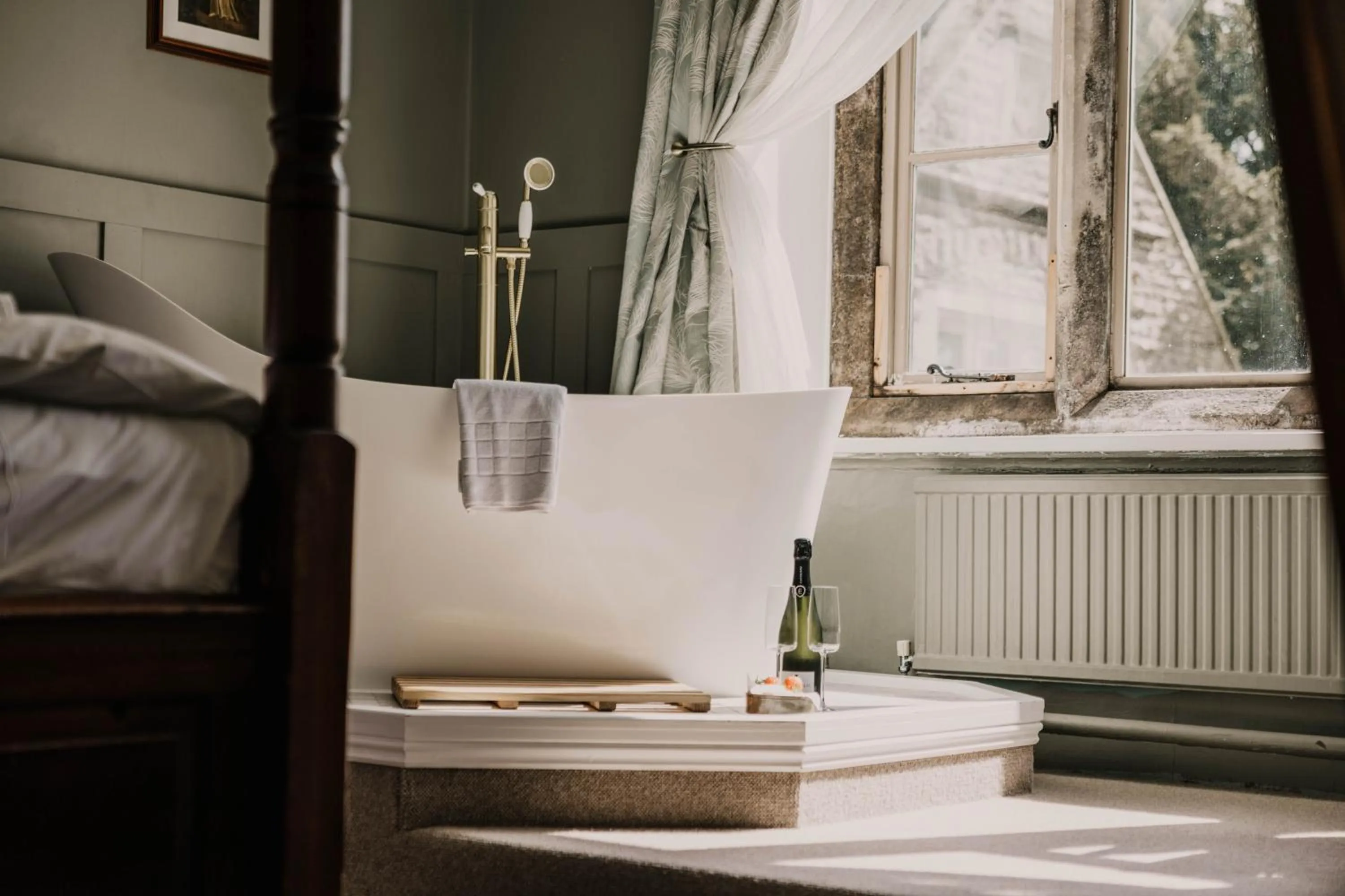 Bed in Simonstone Hall Hotel