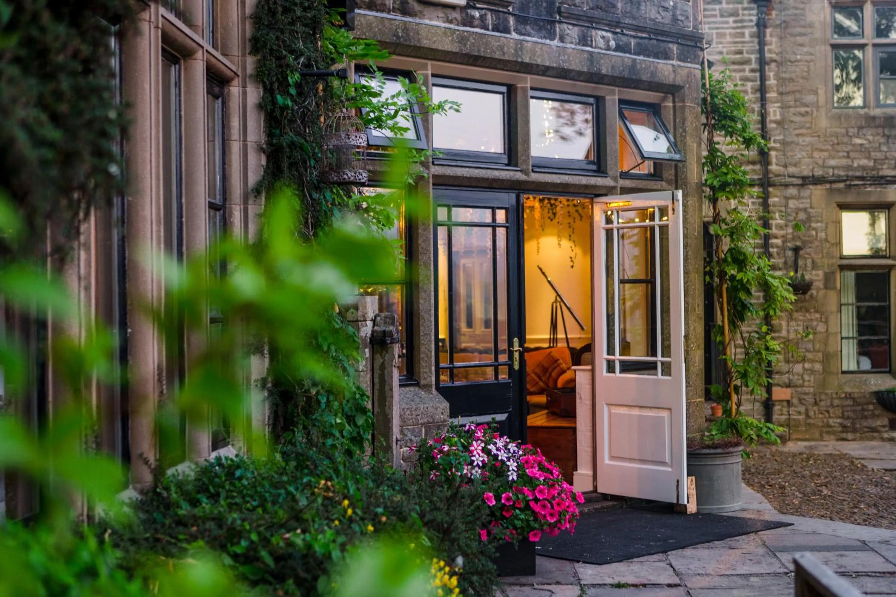 Facade/entrance in Simonstone Hall Hotel