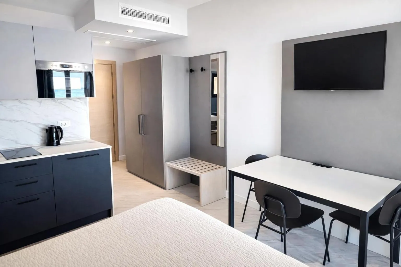 Living room, Bed in Del Prado