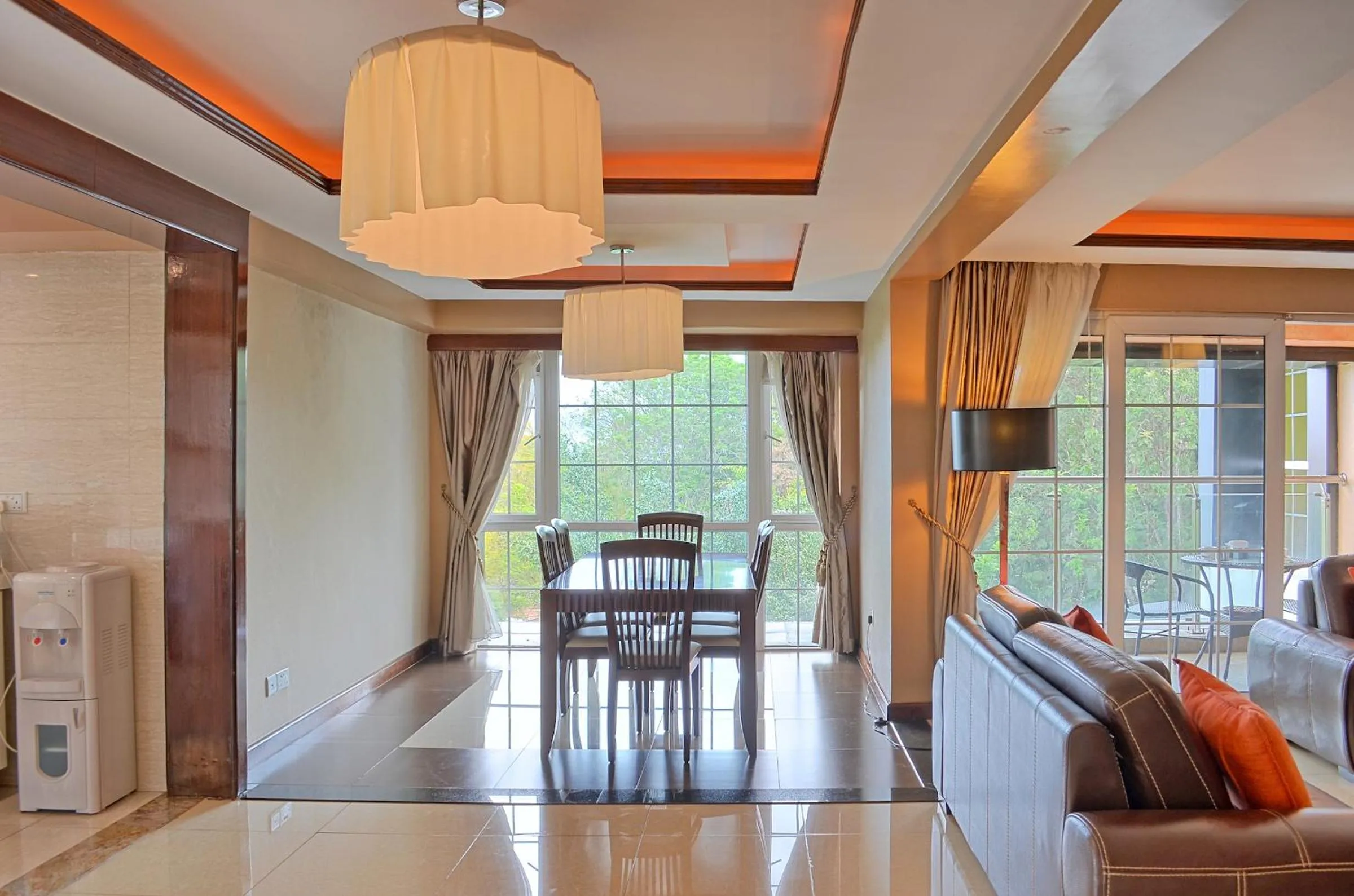 Living room in Clarence House Nairobi