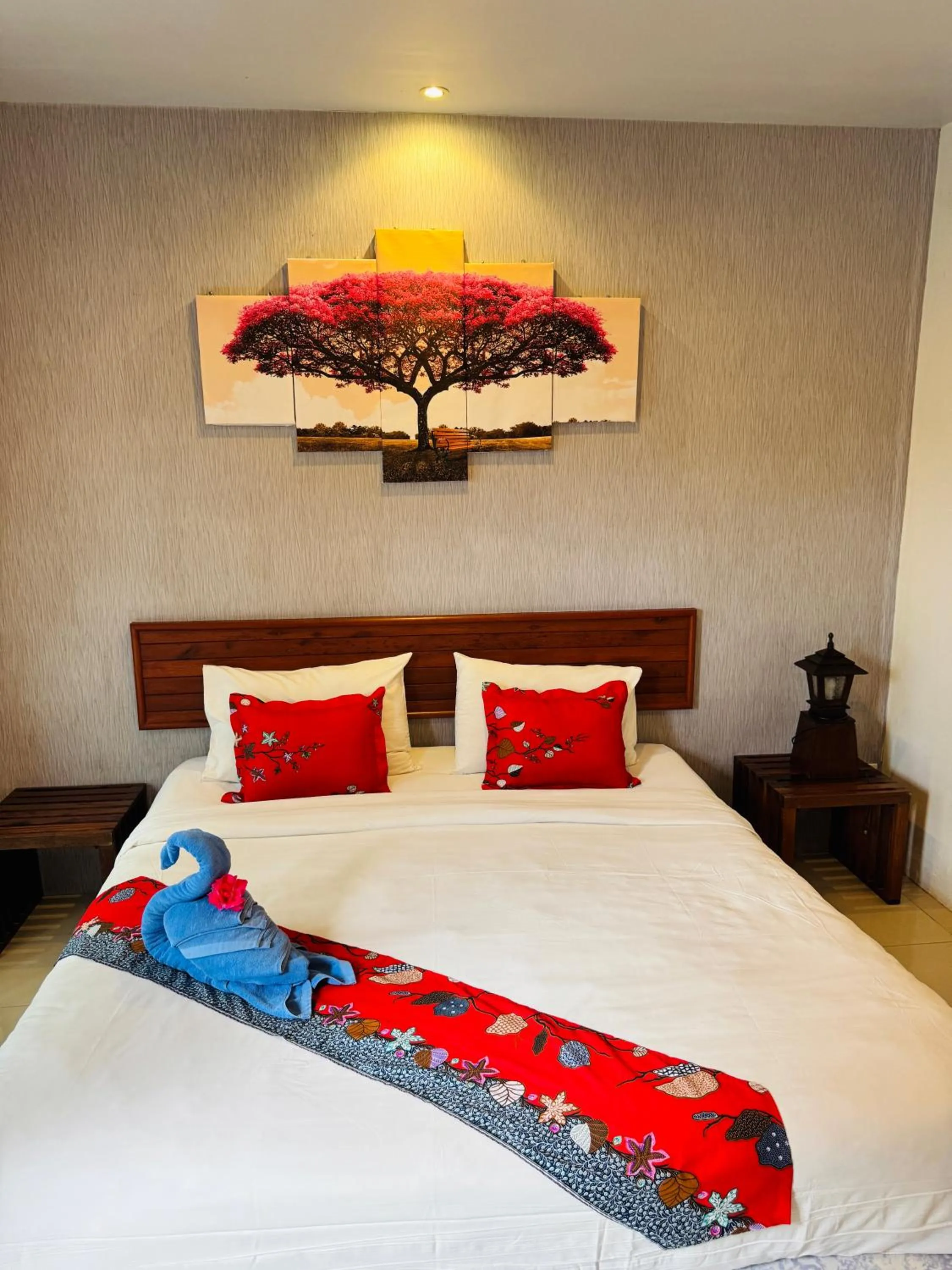 Bed in Andawa Lanta Resort