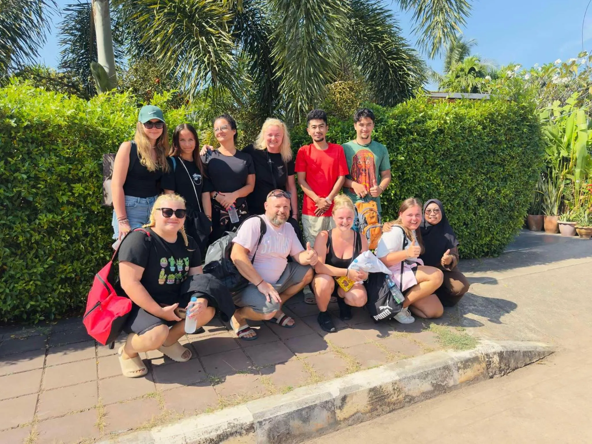 group of guests in Andawa Lanta Resort