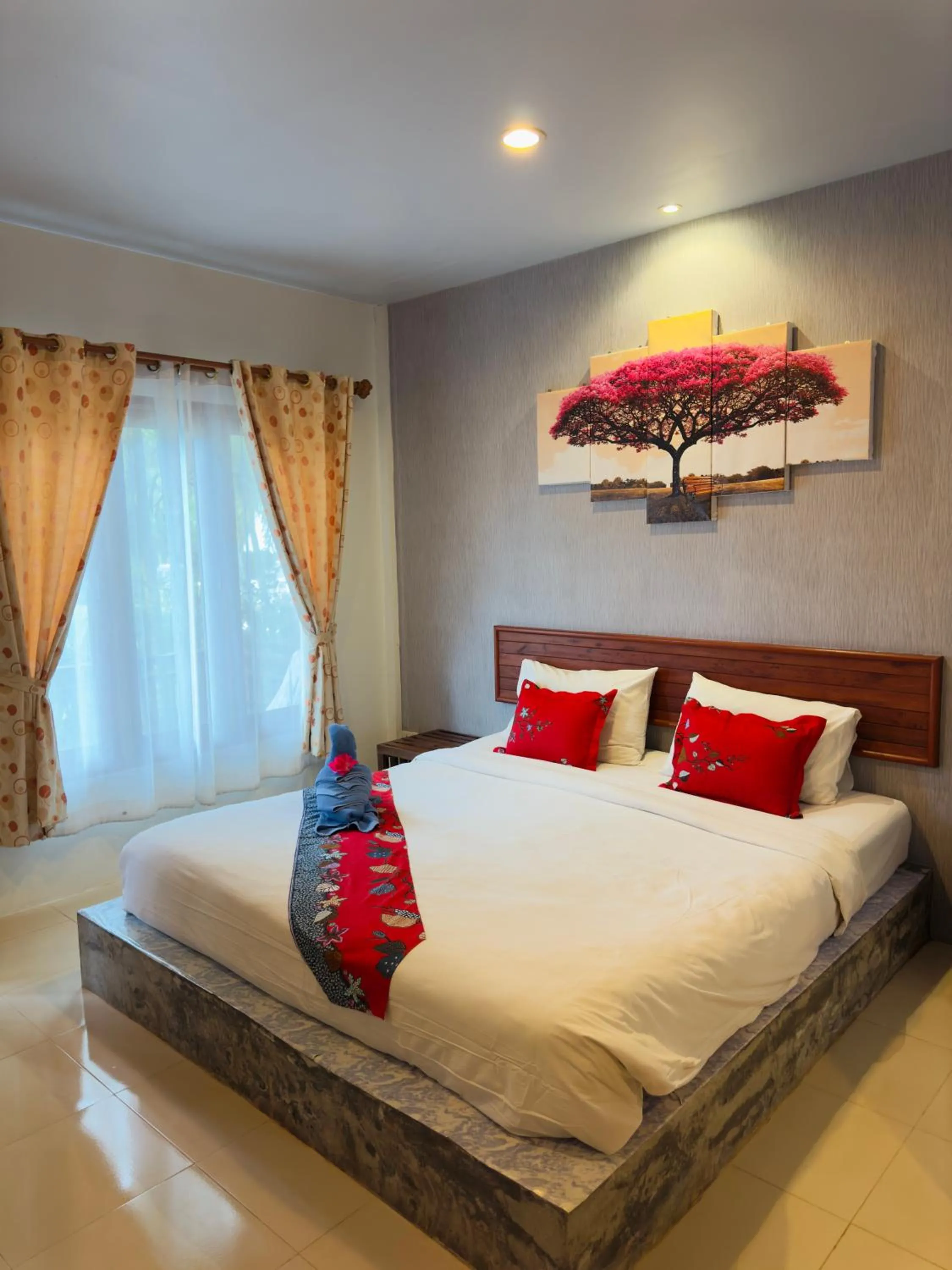 Bed in Andawa Lanta Resort