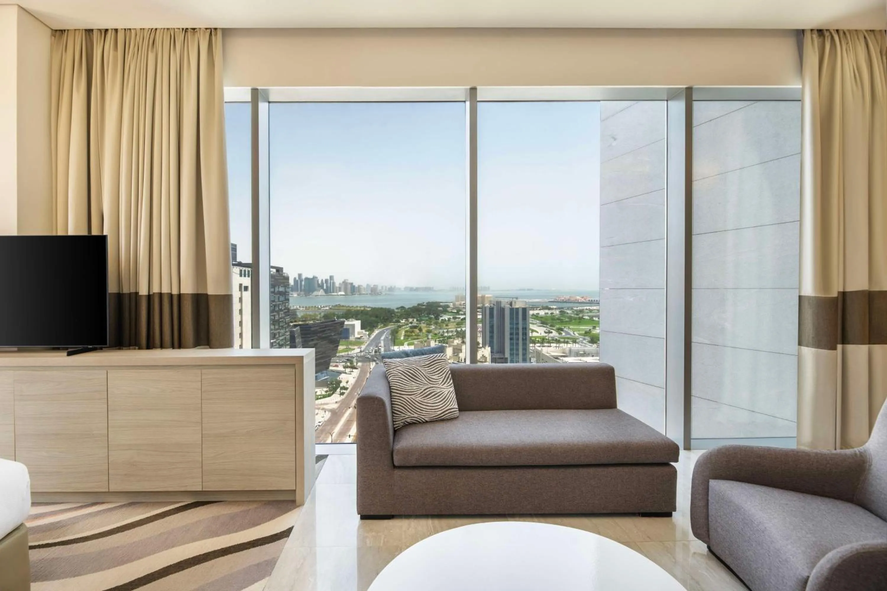 Living room in DoubleTree by Hilton Doha Old Town