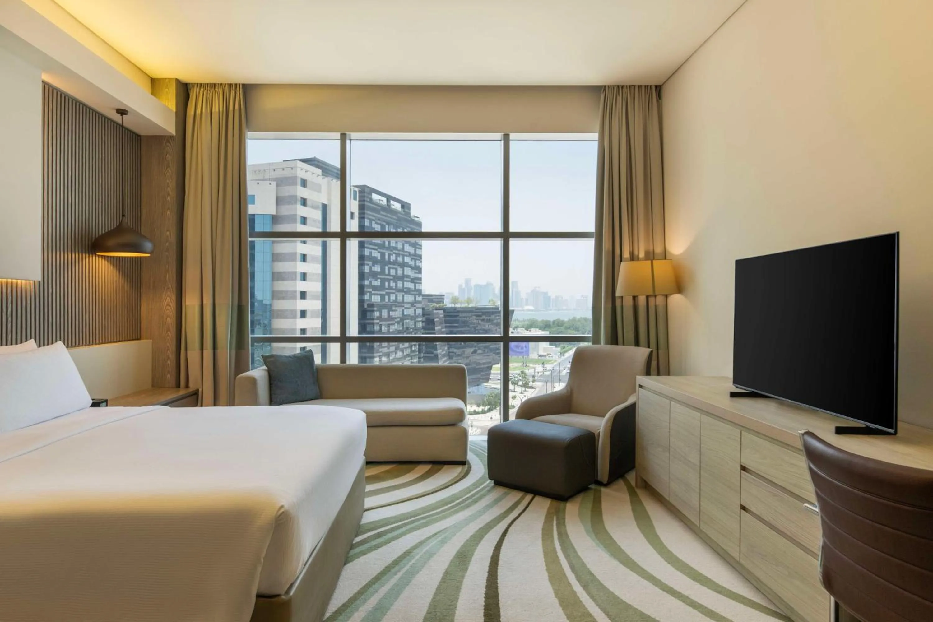 Photo of the whole room, Bed in DoubleTree by Hilton Doha Old Town