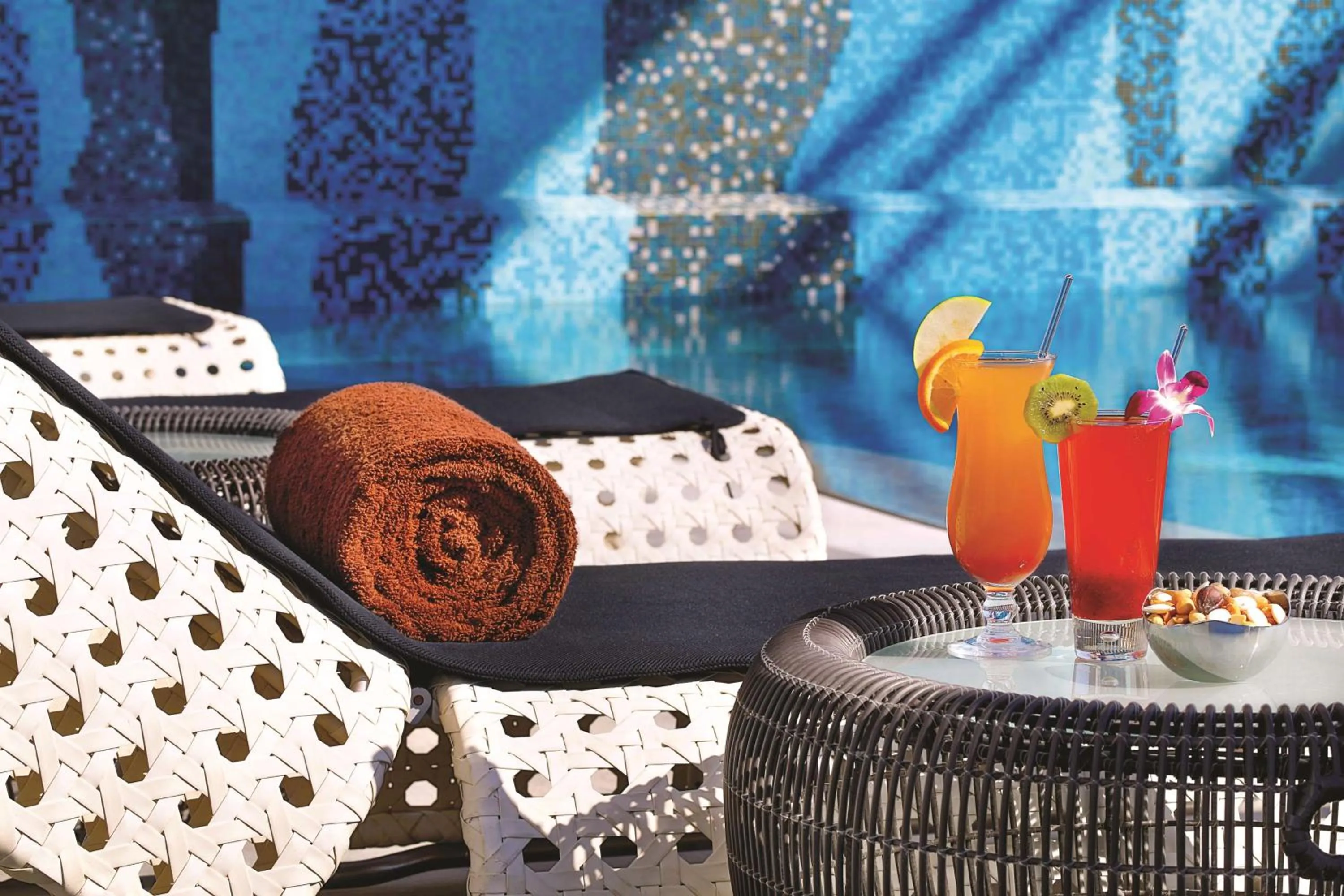 Pool view in DoubleTree by Hilton Doha Old Town