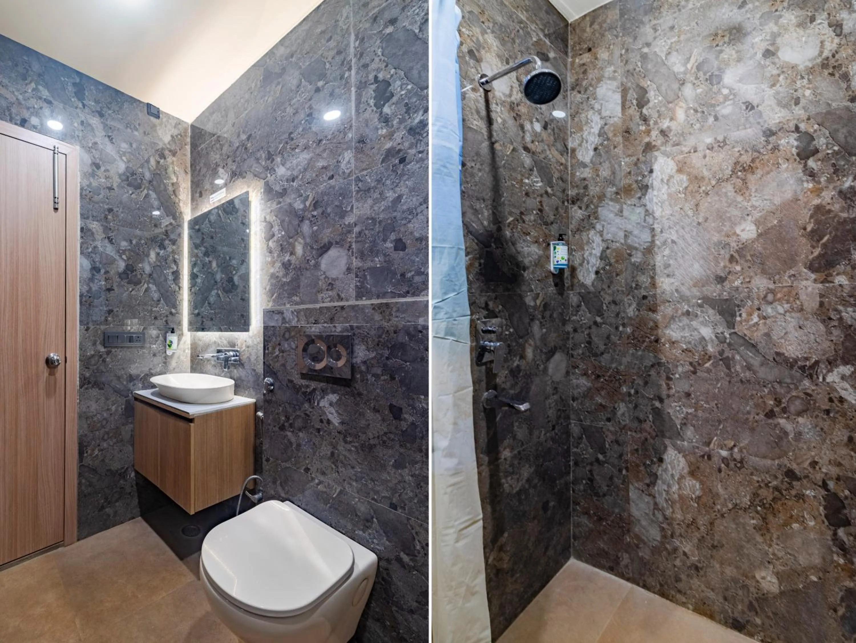 Bathroom in Treebo KGF Villa with Swimming Pool