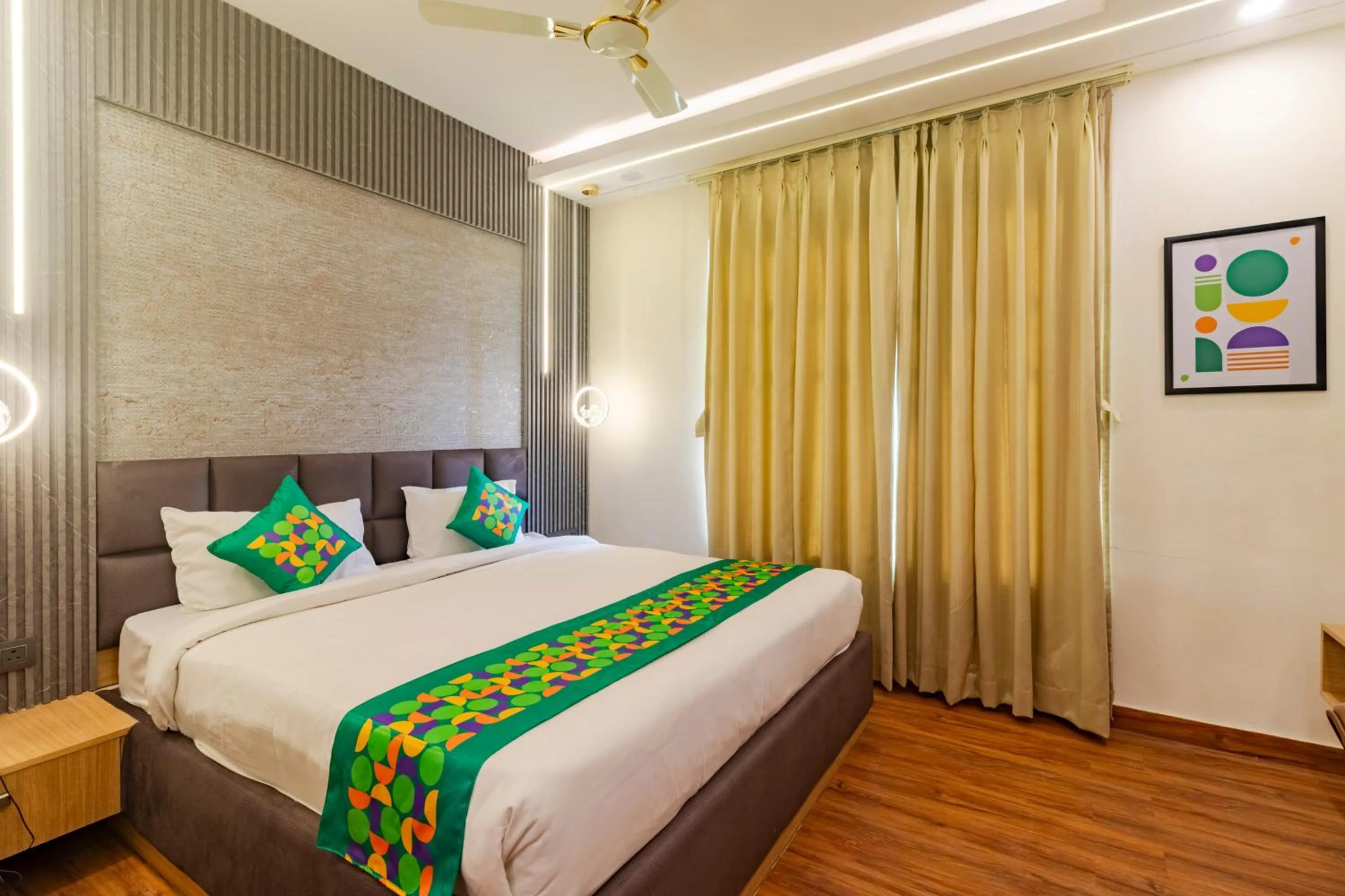 Bedroom, Bed in Treebo KGF Villa with Swimming Pool