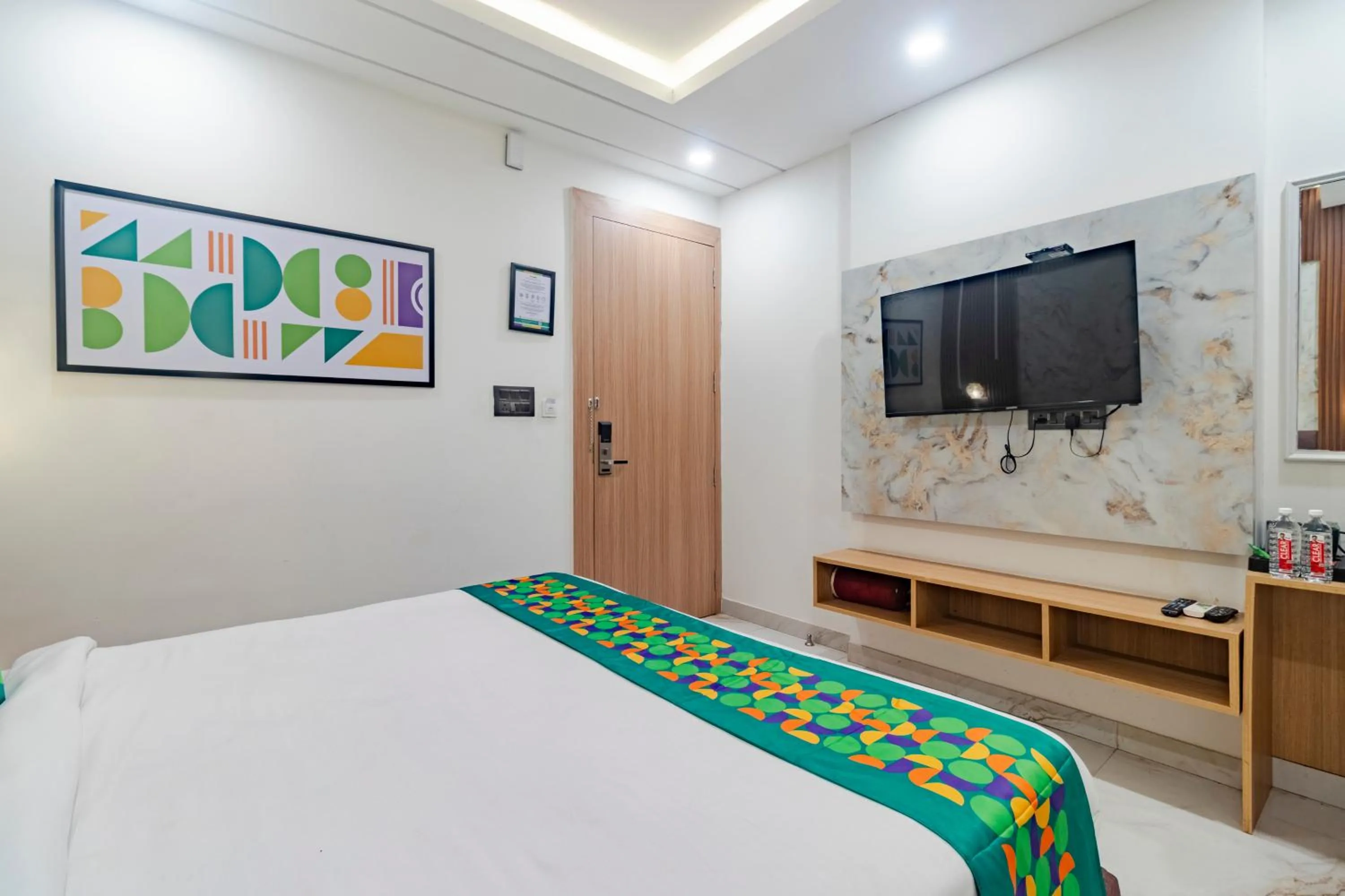 Bedroom, Bed in Treebo KGF Villa with Swimming Pool