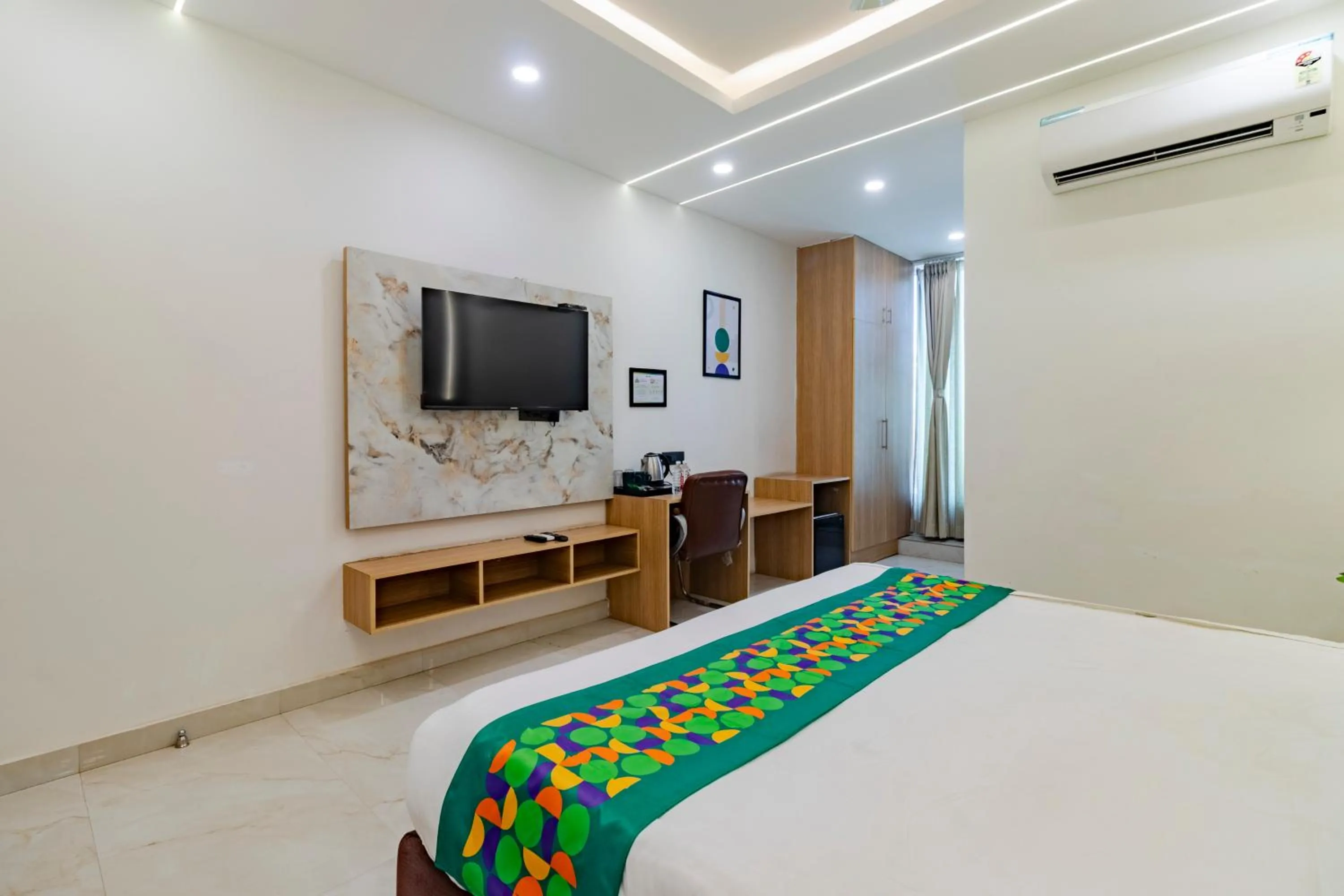 Bedroom, Bed in Treebo KGF Villa with Swimming Pool