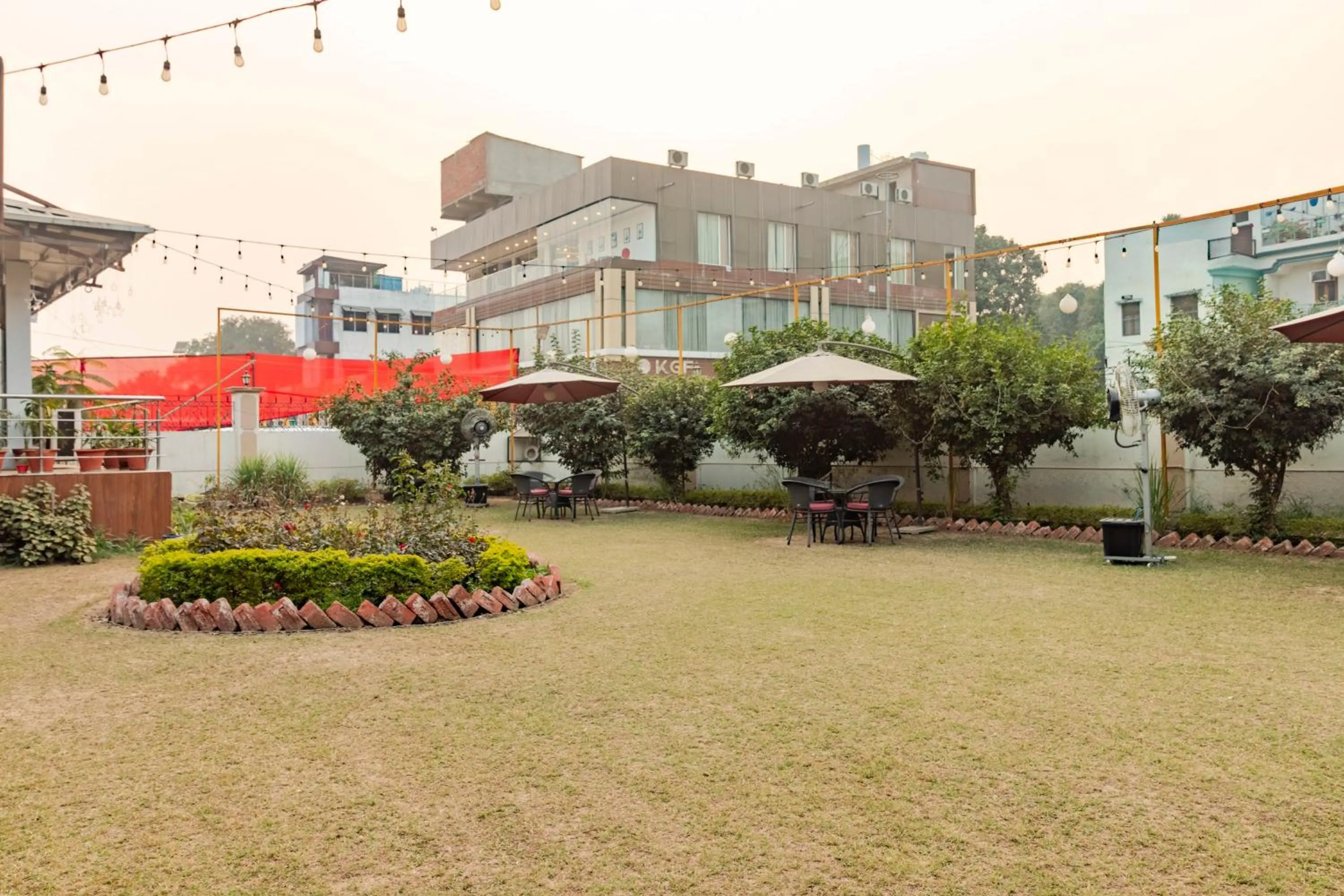 Garden in Treebo KGF Villa with Swimming Pool