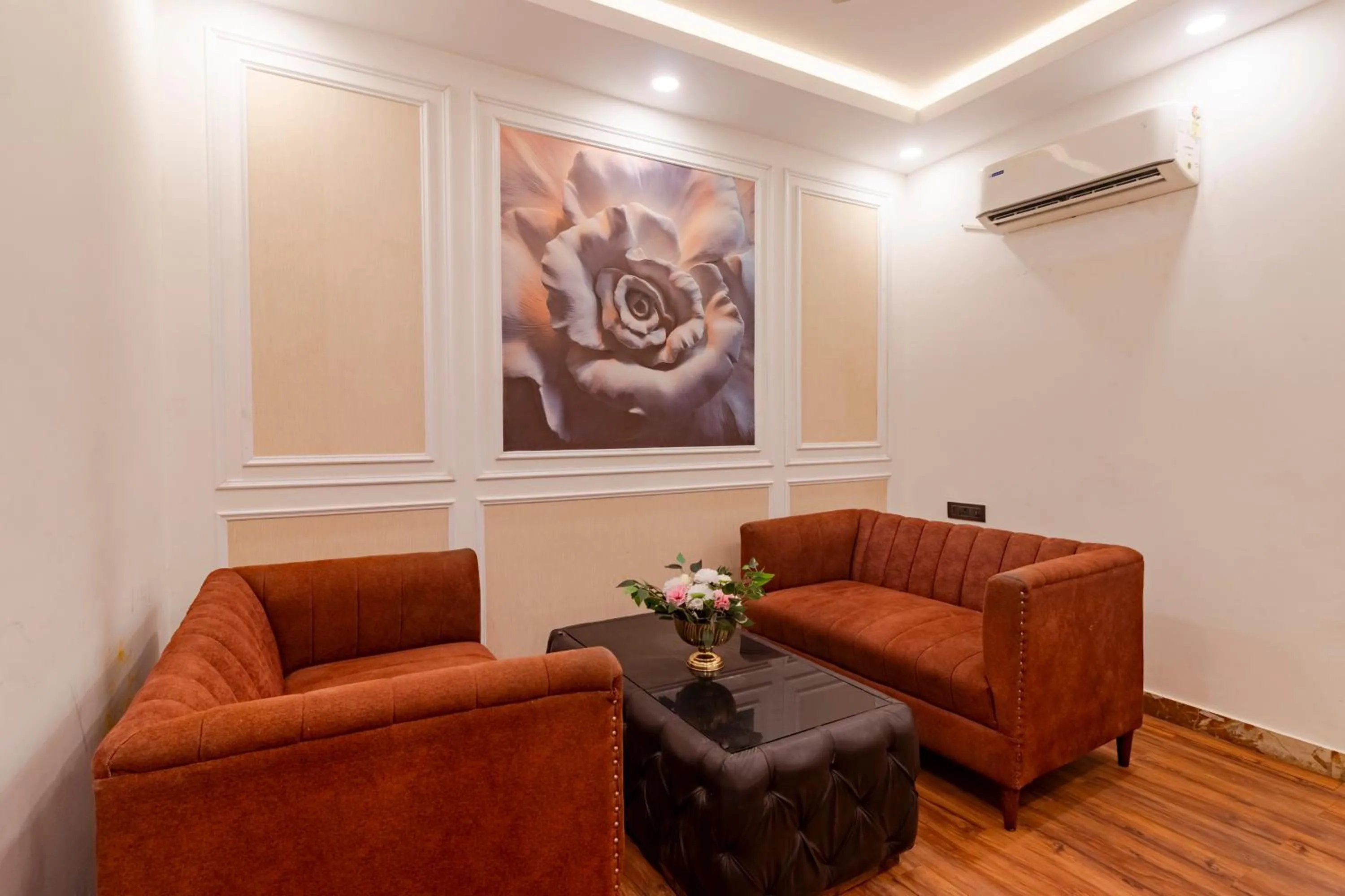 Seating area in Treebo KGF Villa with Swimming Pool