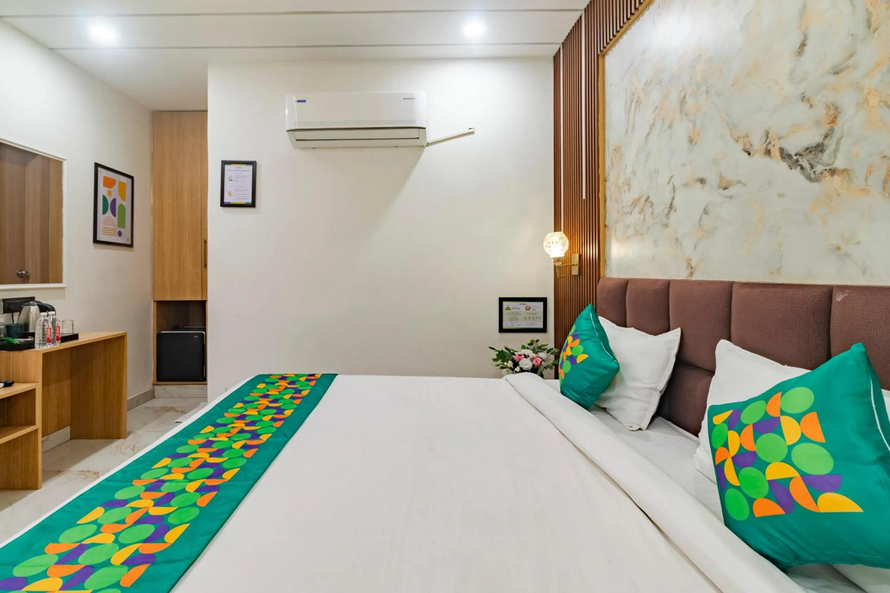 Bedroom, Bed in Treebo KGF Villa with Swimming Pool
