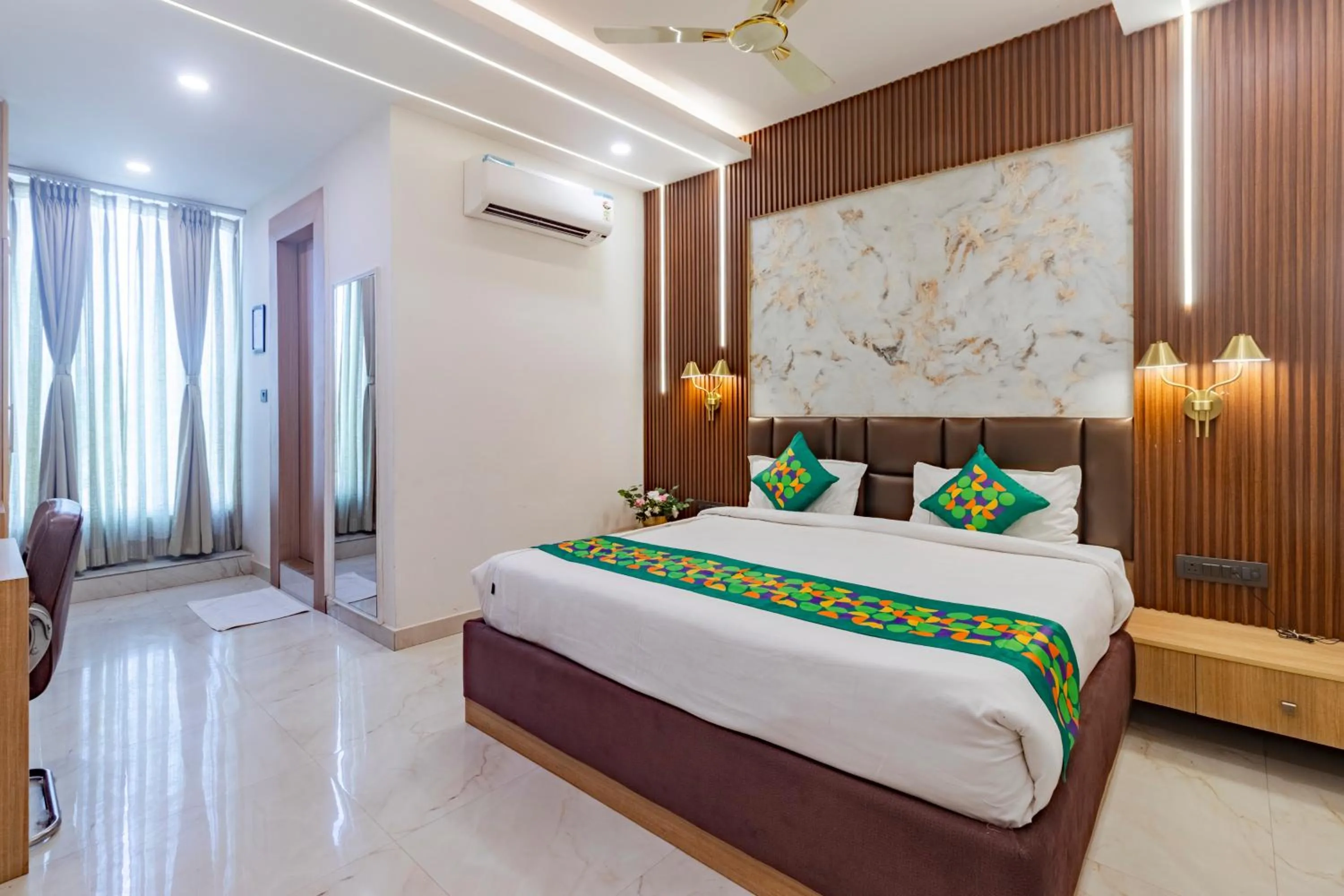 Bedroom, Bed in Treebo KGF Villa with Swimming Pool