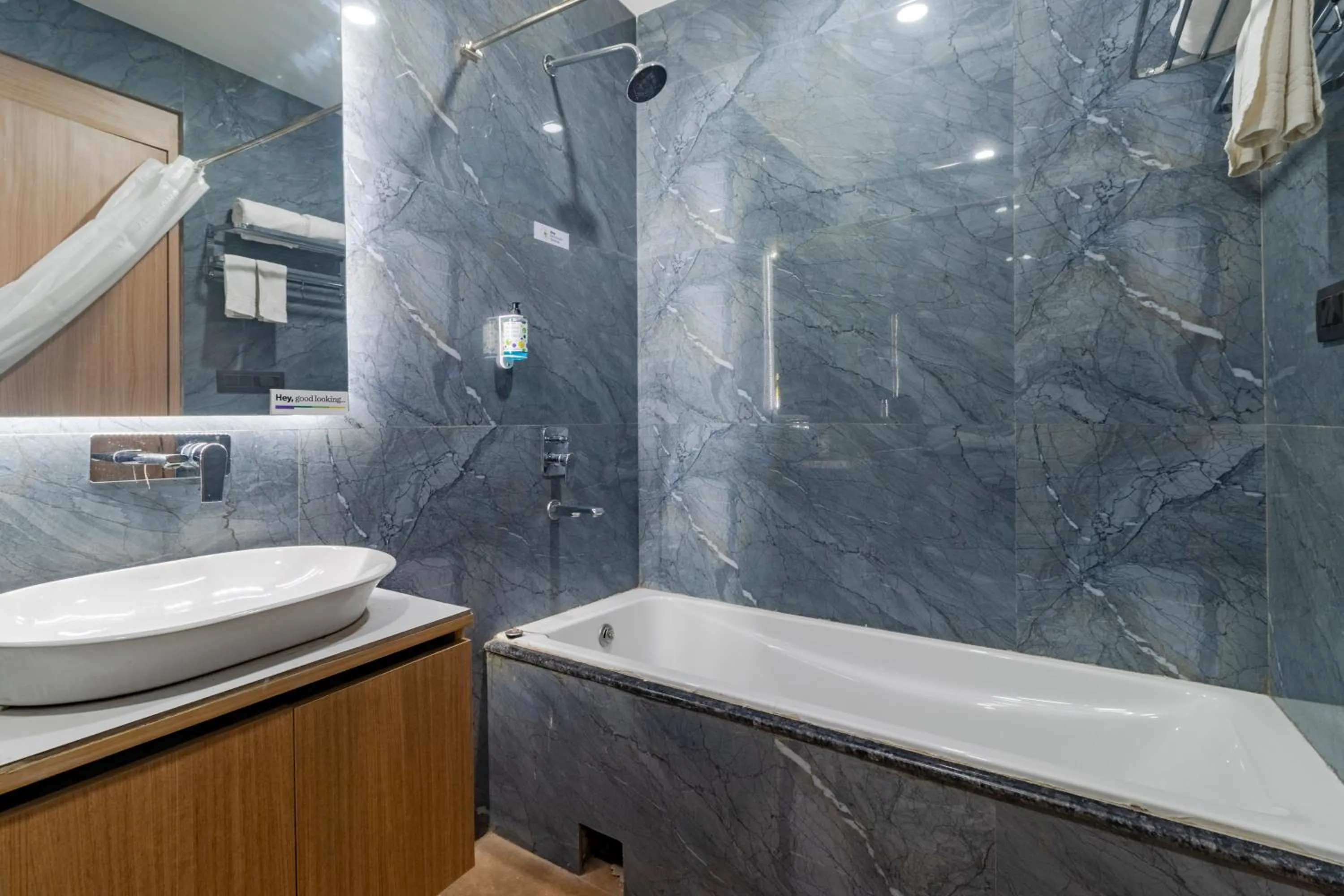 Bathroom in Treebo KGF Villa with Swimming Pool