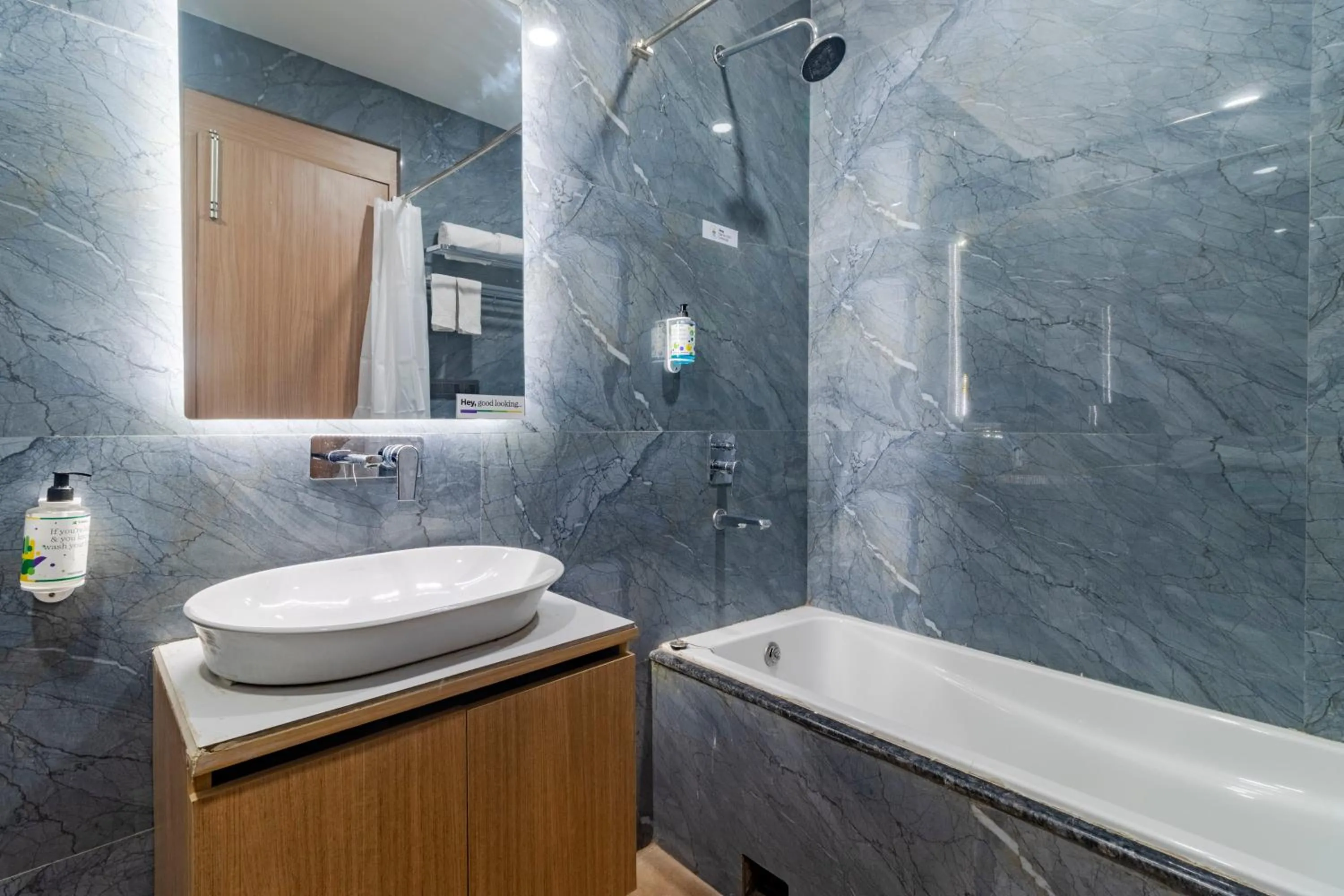 Bathroom in Treebo KGF Villa with Swimming Pool