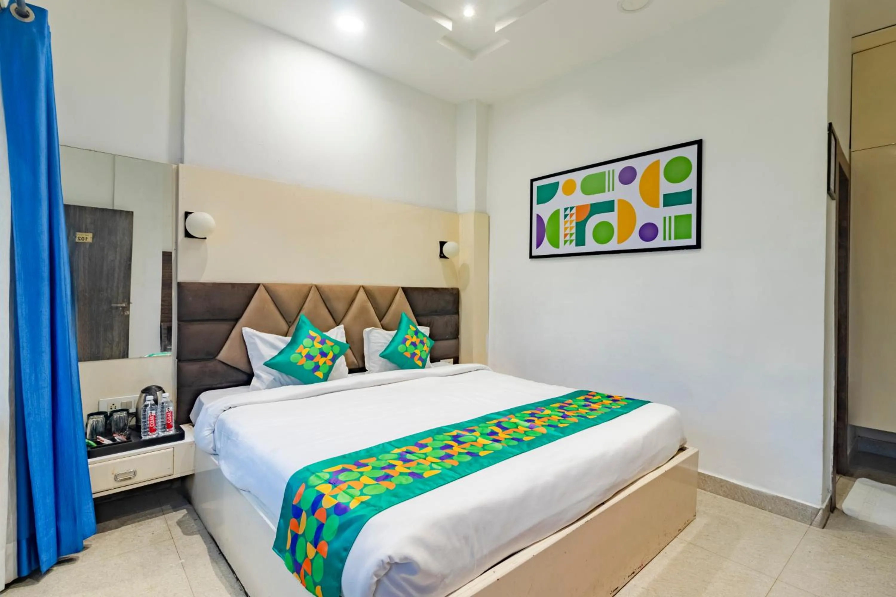 Bedroom, Bed in Treebo KGF Villa with Swimming Pool