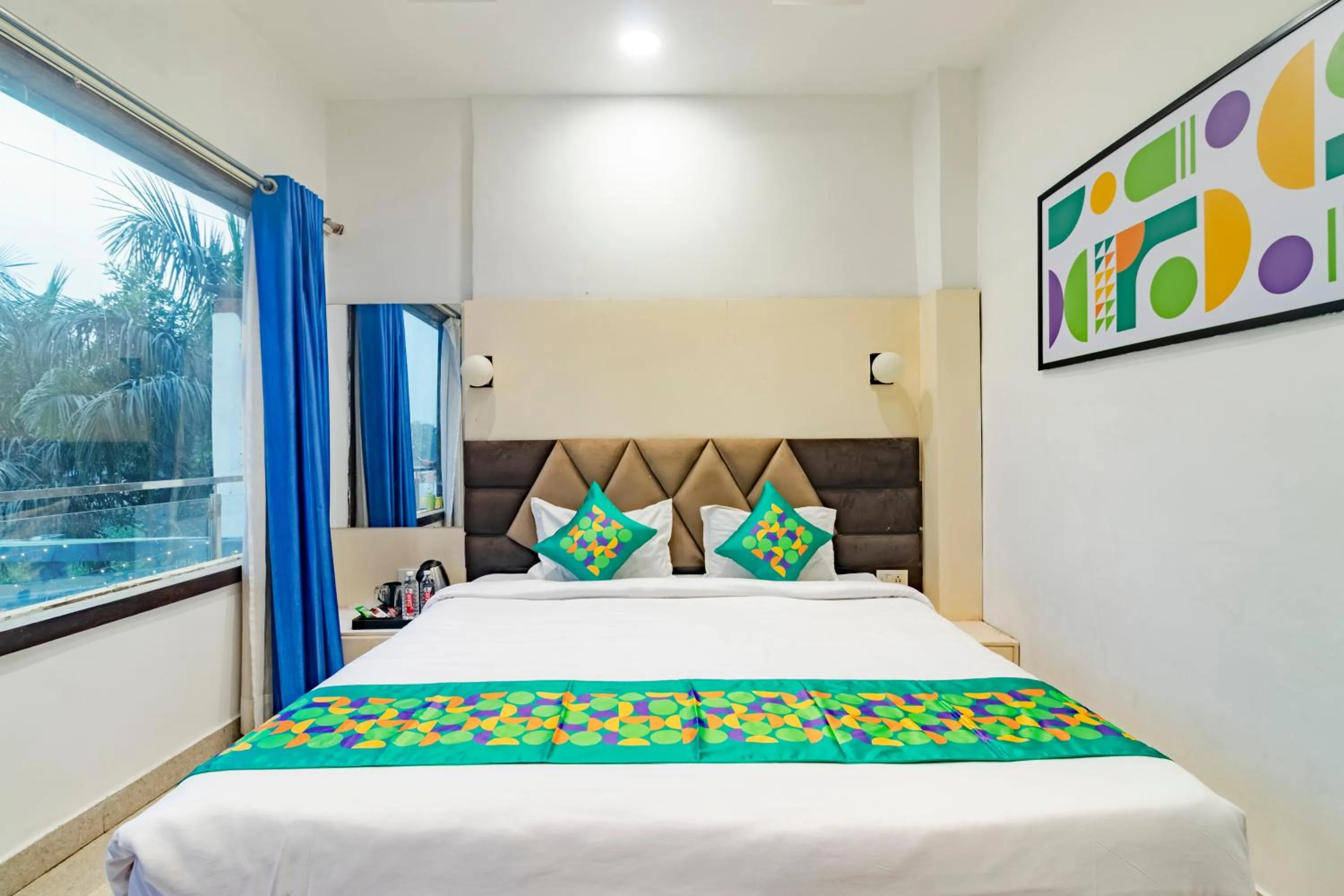 Bedroom, Bed in Treebo KGF Villa with Swimming Pool