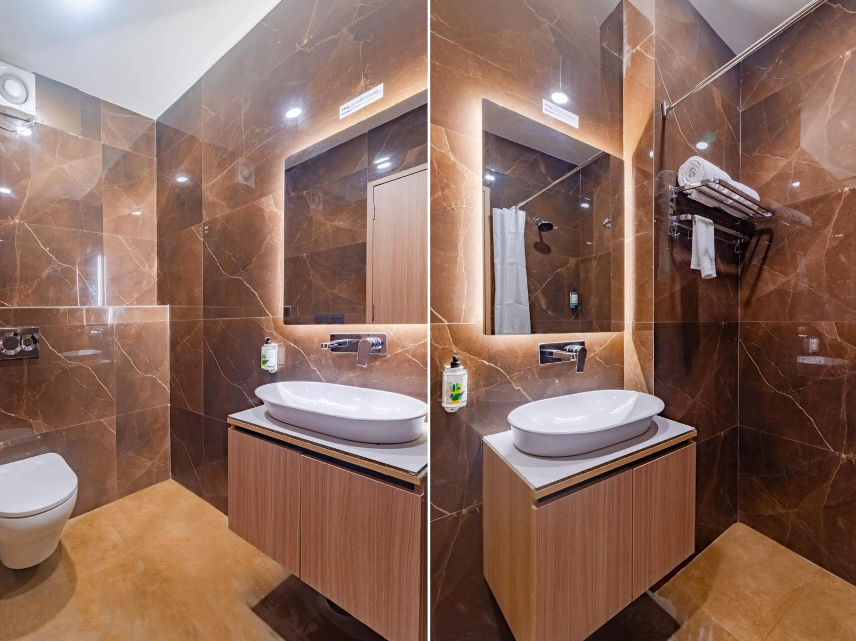 Bathroom in Treebo KGF Villa with Swimming Pool