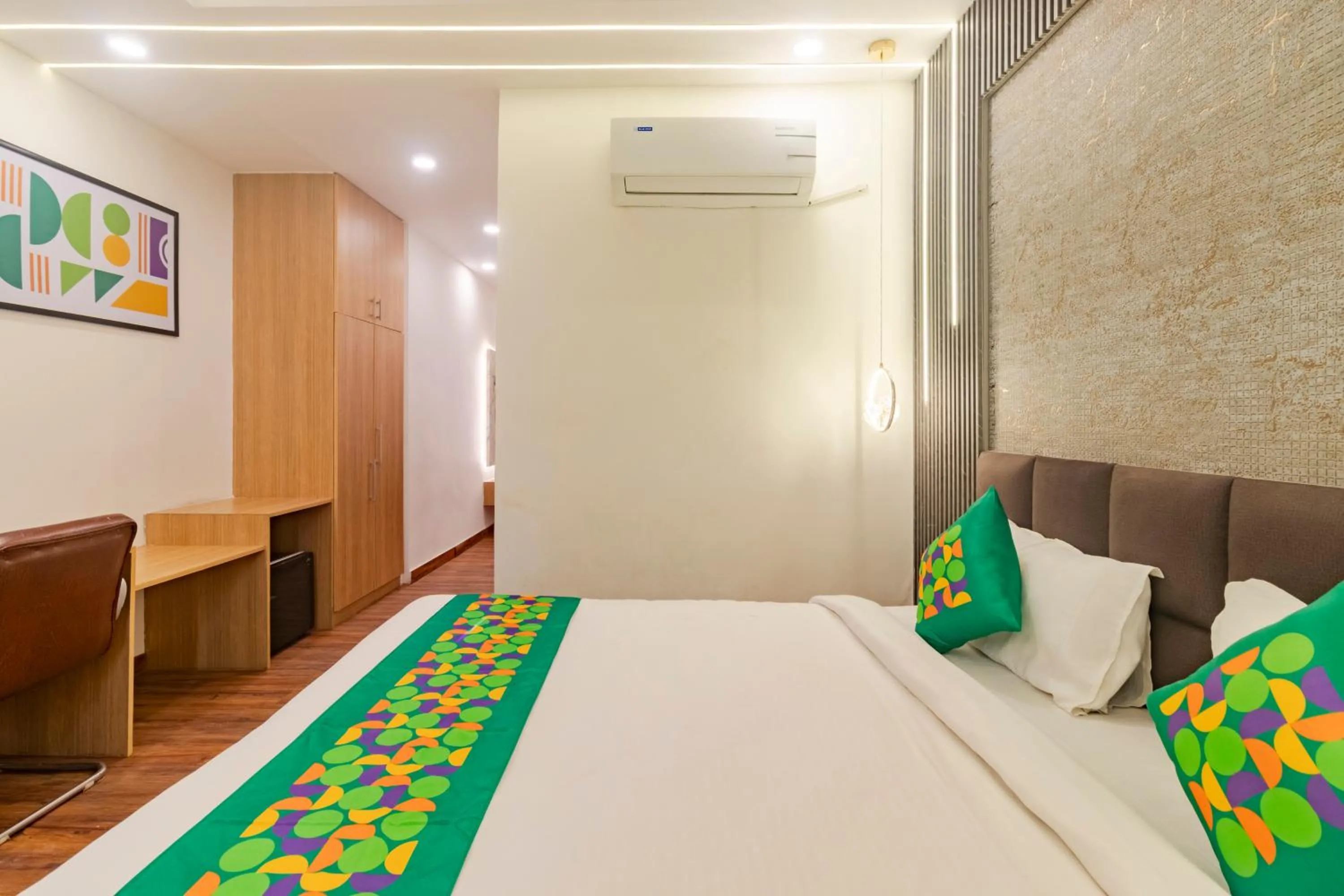 Bedroom, Bed in Treebo KGF Villa with Swimming Pool
