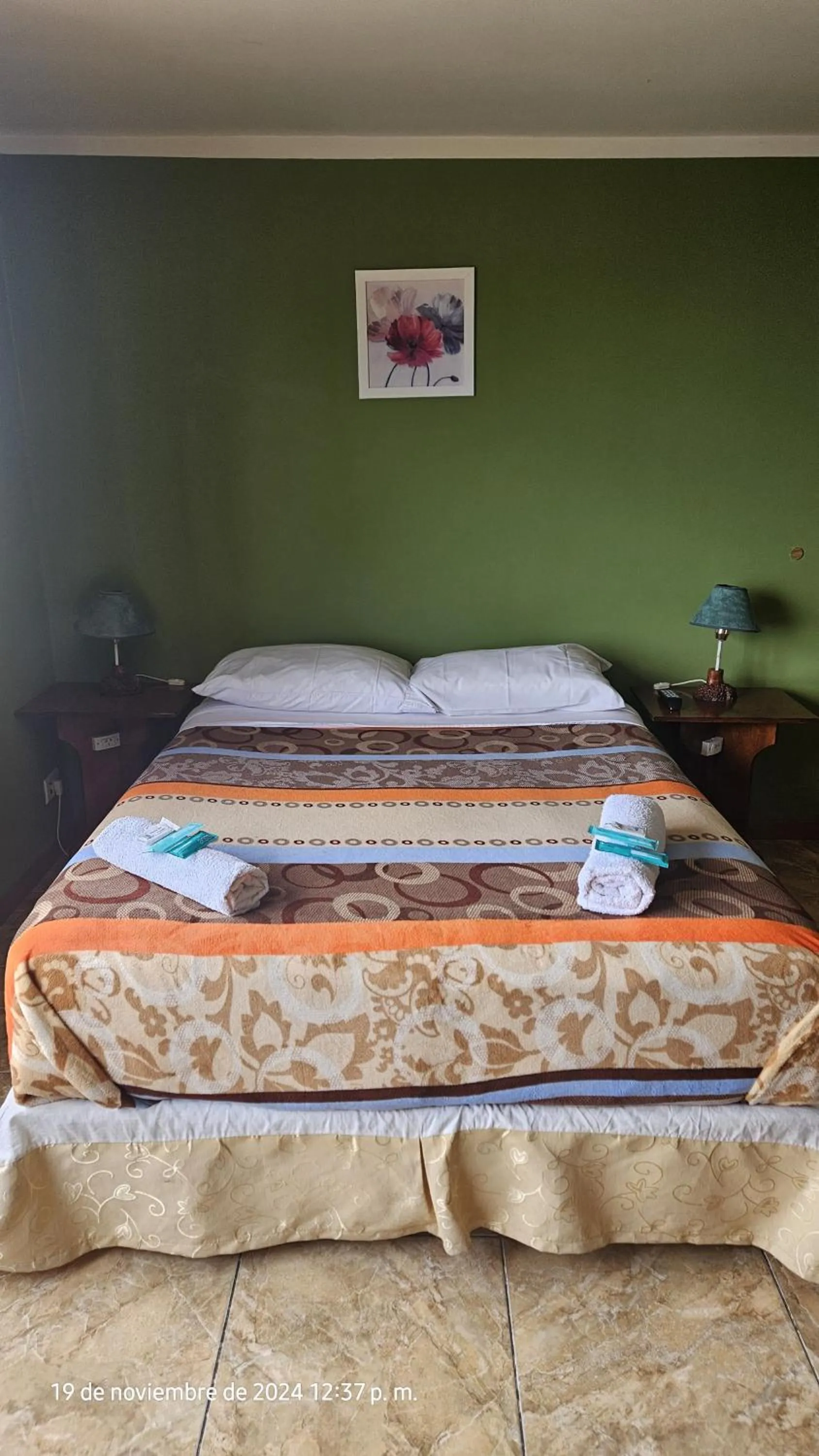 Bed in Mirador del Beagle Hosteria