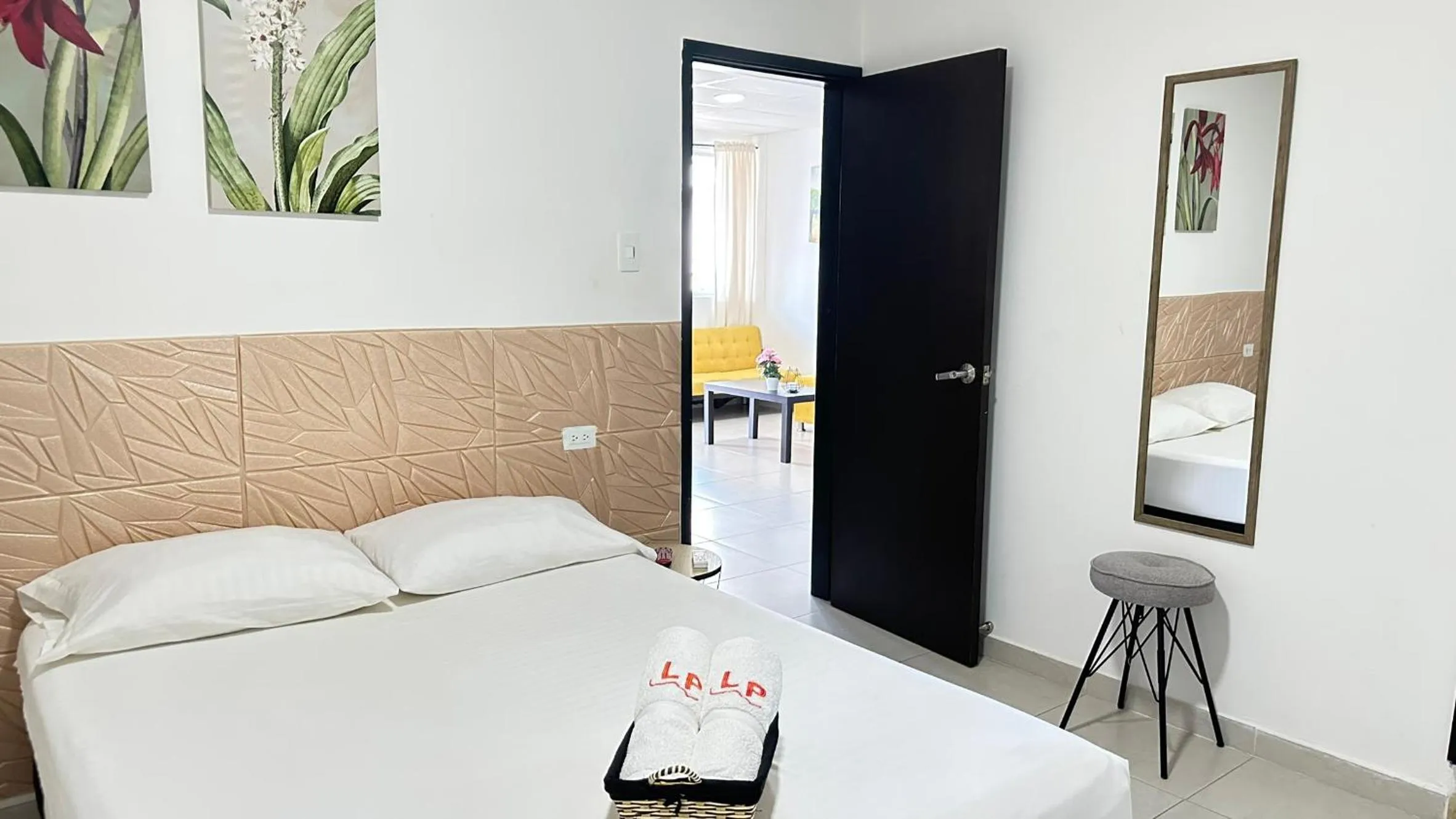 Bed in Las Piloneras Apartahotel