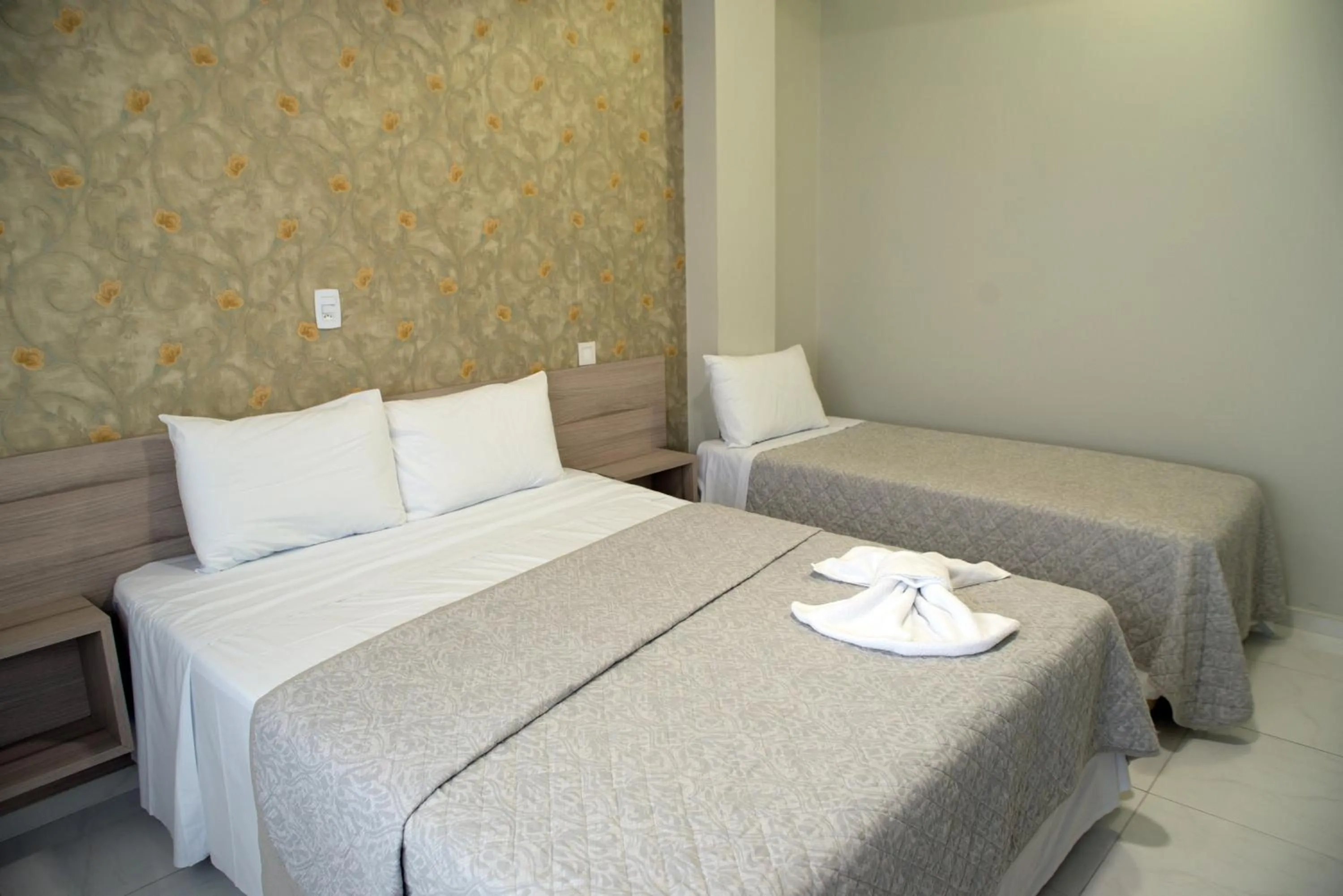 Bed in AJ Hotel Chapecó - Fácil Acesso Pátio Shopping e Rótula da Bandeira