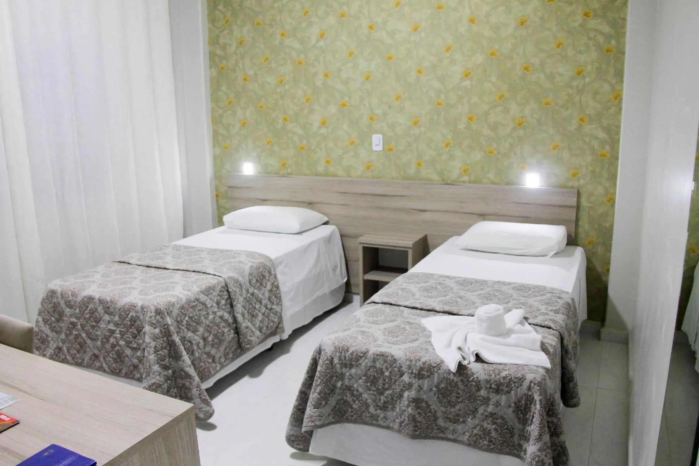 Bed in AJ Hotel Chapecó - Fácil Acesso Pátio Shopping e Rótula da Bandeira