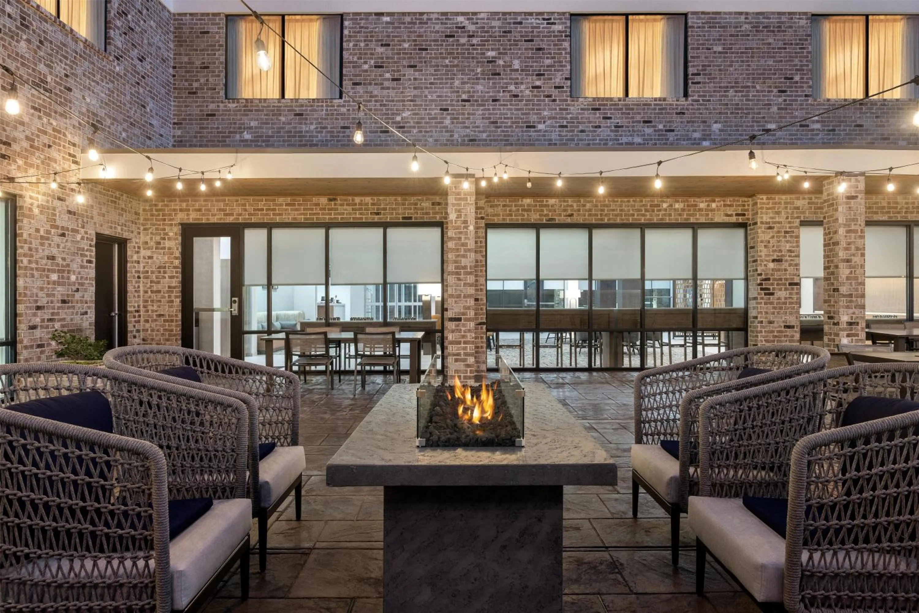 Patio in Homewood Suites By Hilton Covington, Ga