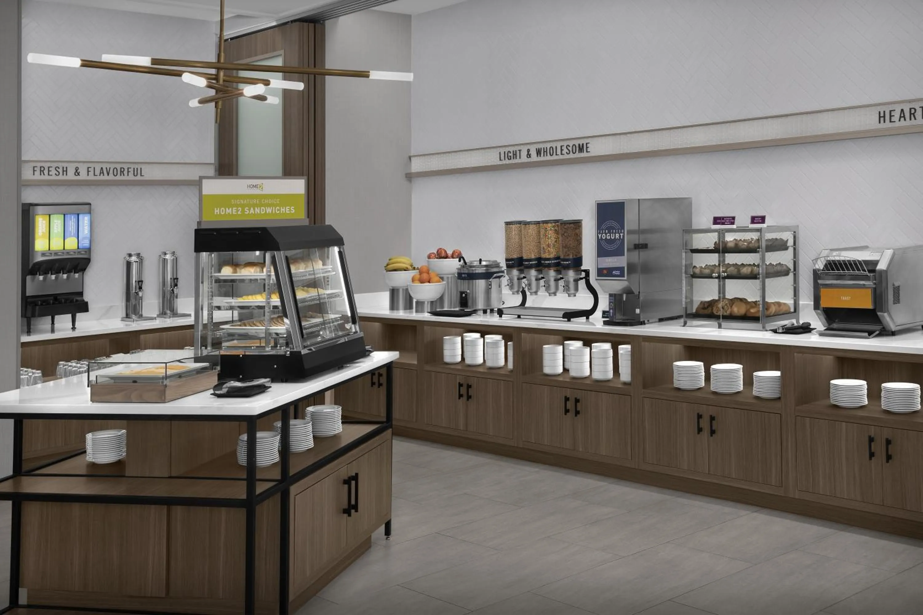 Breakfast in Home2 Suites By Hilton Concord Charlotte