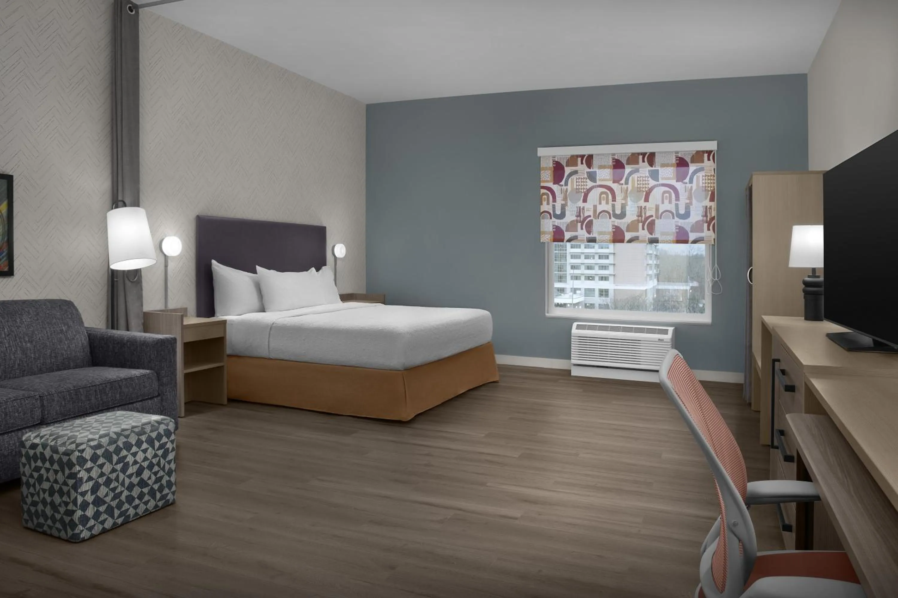 Bed in Home2 Suites By Hilton Concord Charlotte