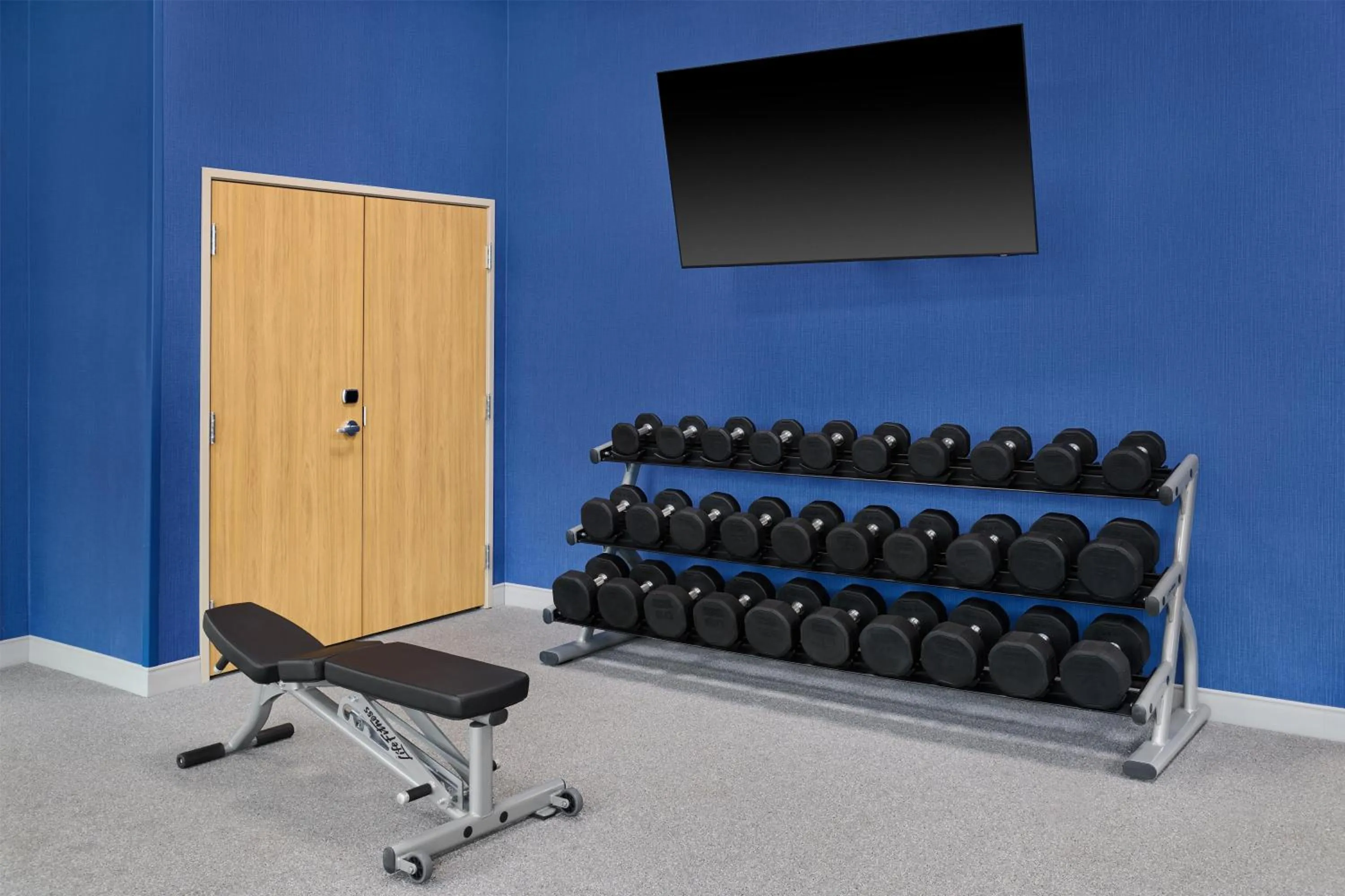 Fitness centre/facilities in Hampton Inn Midland West