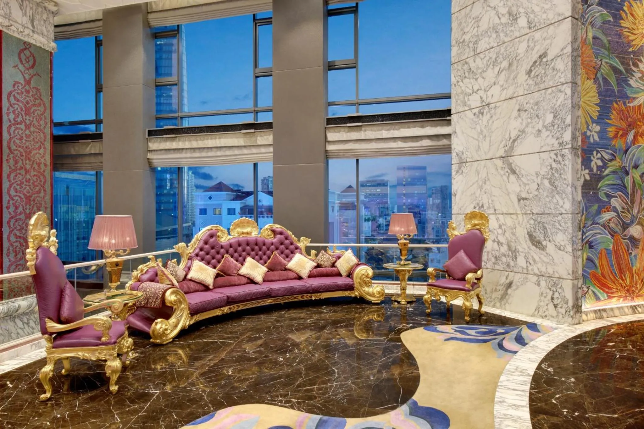 Lobby or reception in The Reverie Saigon Residential Suites