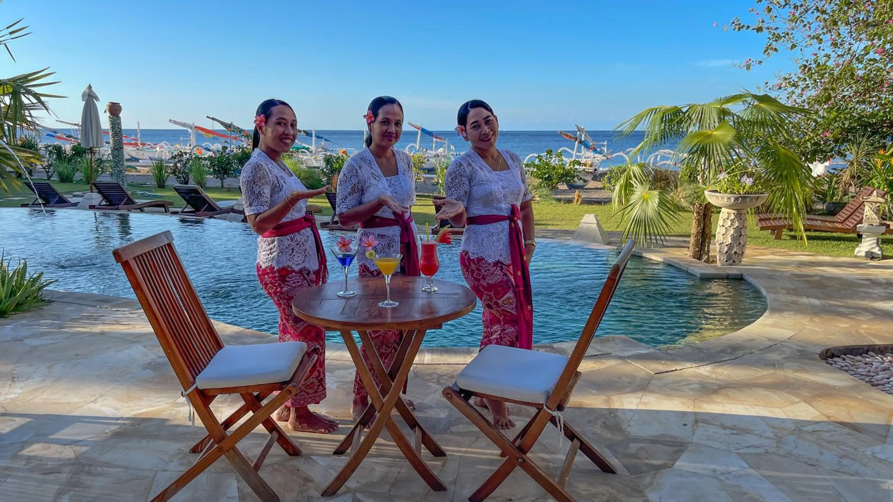 Staff in Palm Garden Amed Beach & Spa Resort Bali