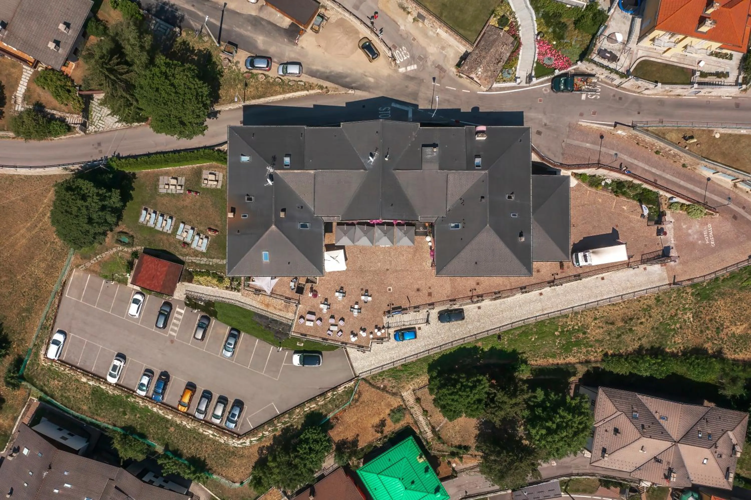 Bird's eye view in Hotel Garnì Cristallo