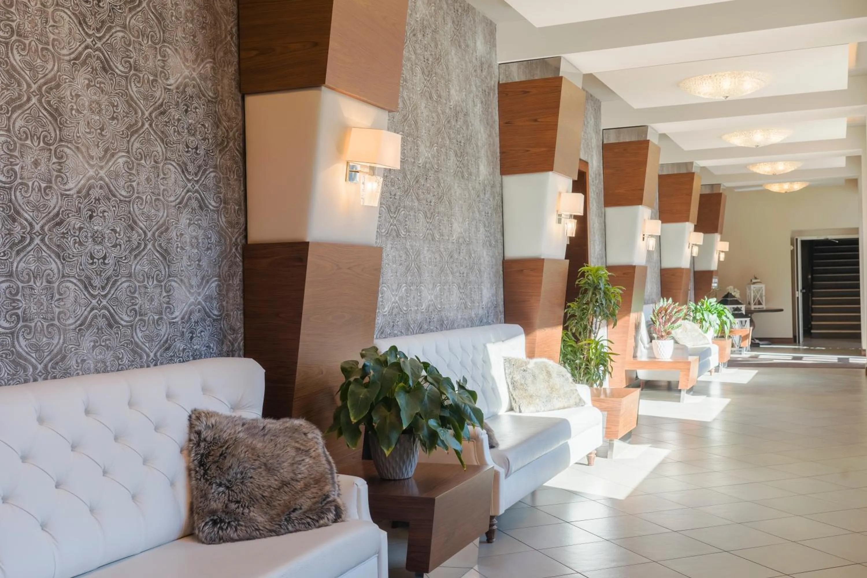 Lobby or reception in Hotel Garnì Cristallo